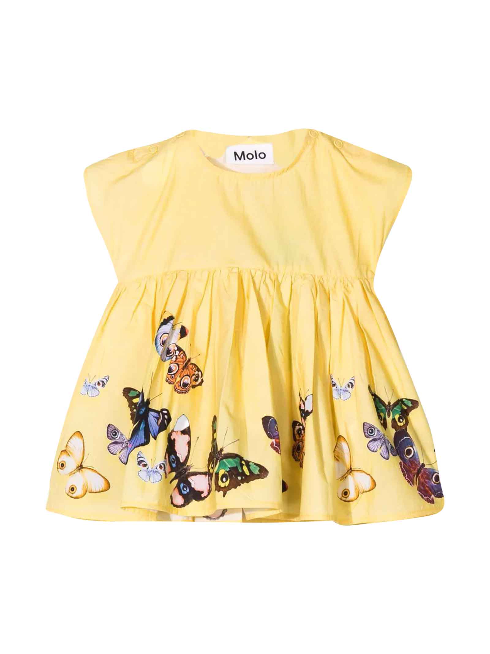 Molo Kids Newborn Yellow Dress