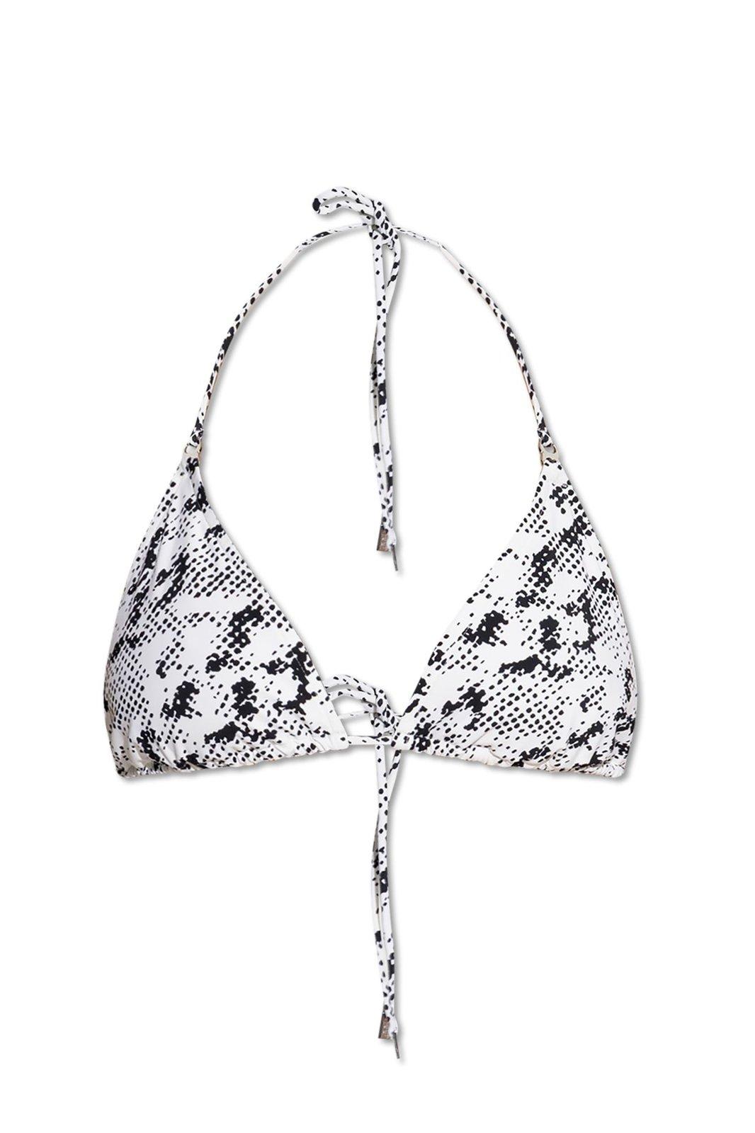 All-over Printed Tie-fastened Bikini Top