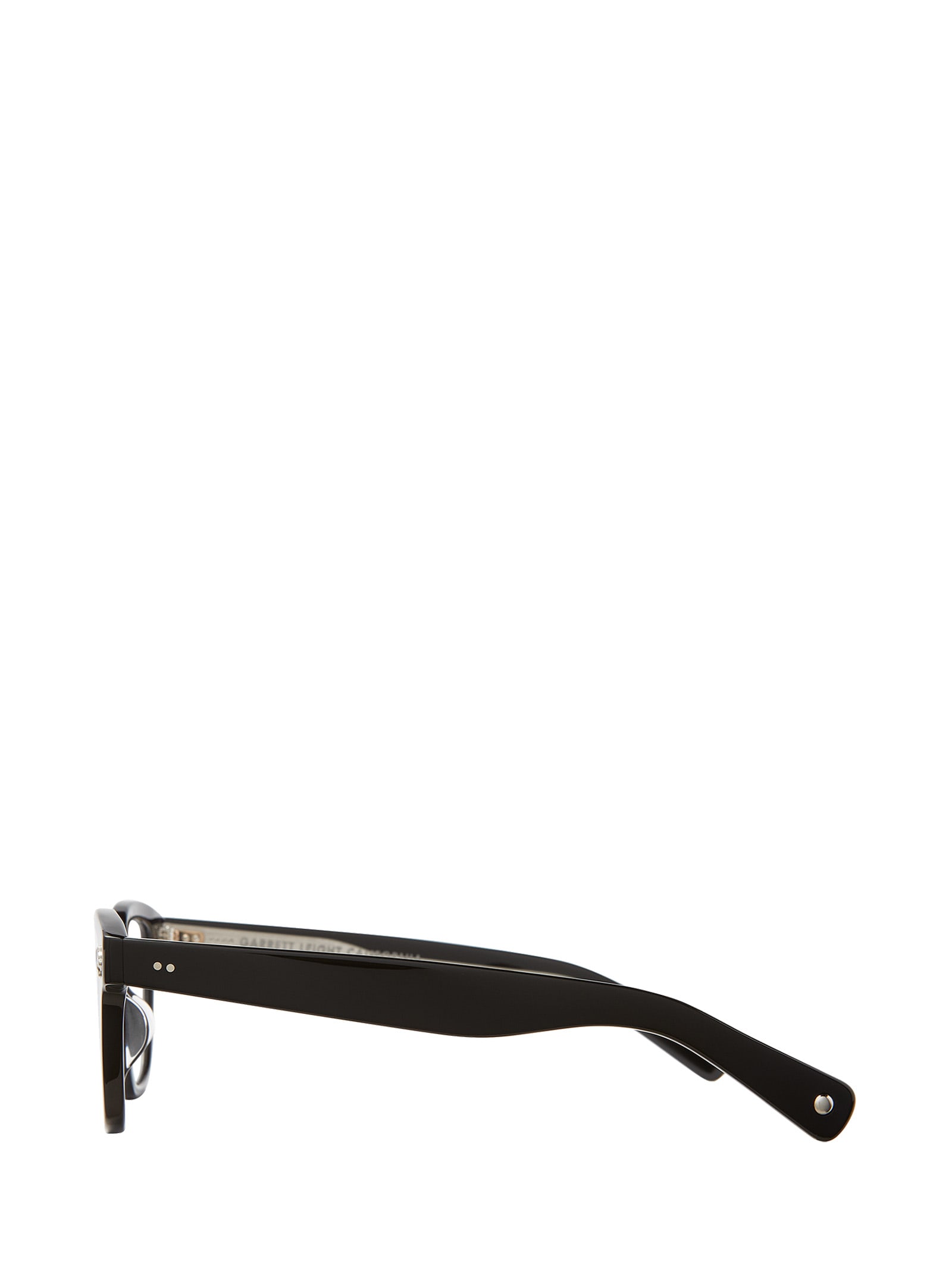 Shop Garrett Leight Naples Black Glasses