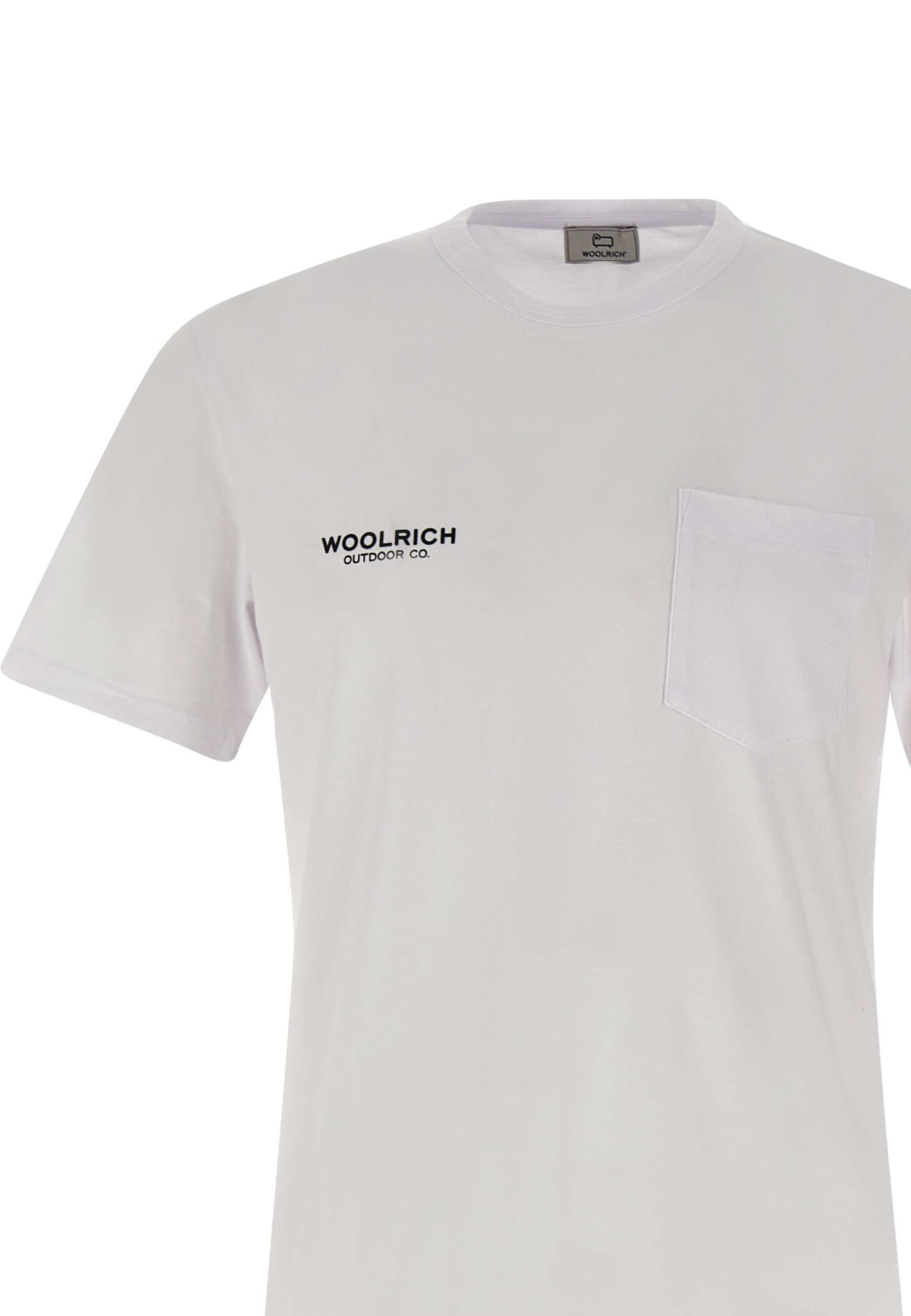 Shop Woolrich Safari Cotton T-shirt In White
