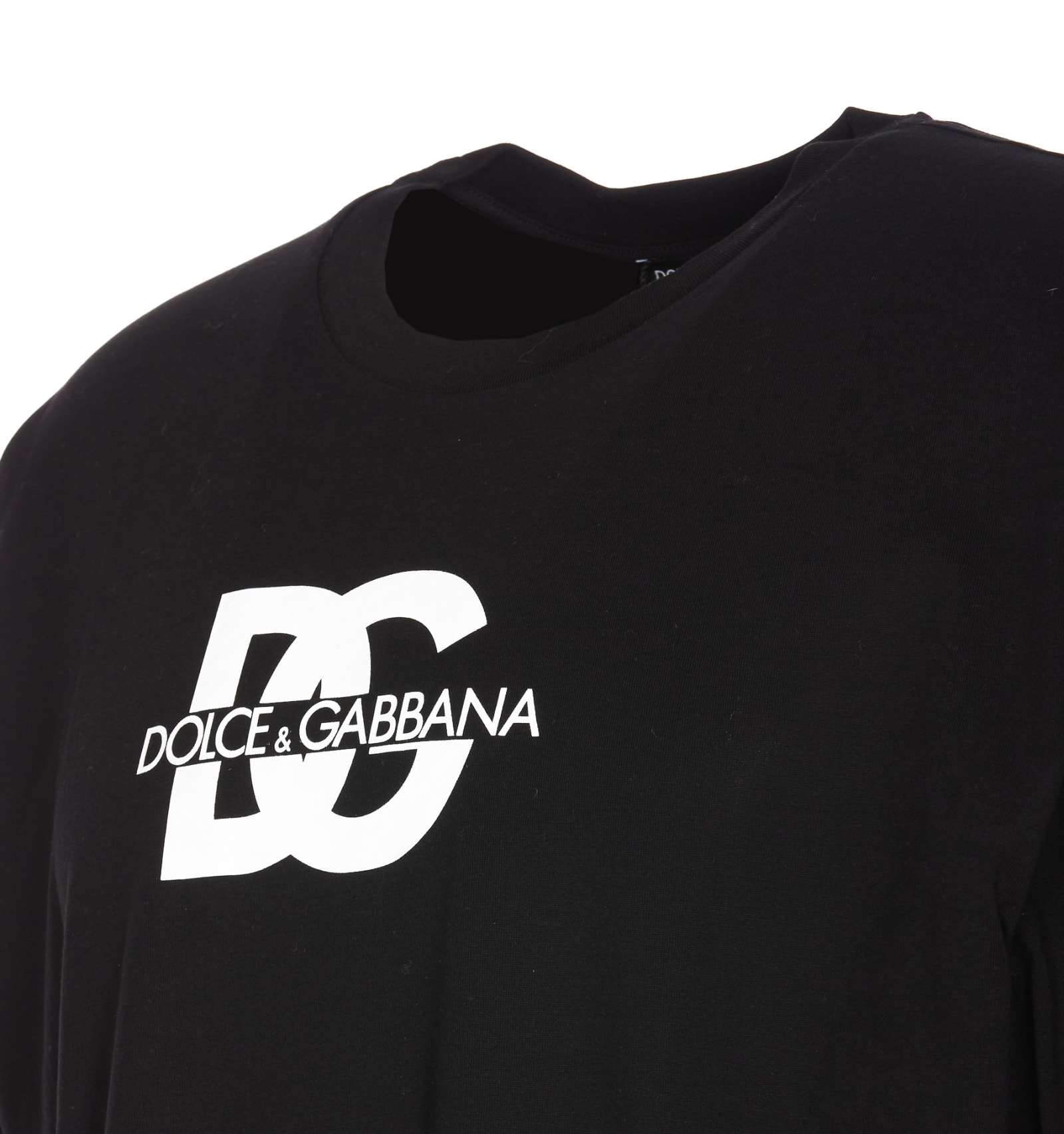 Shop Dolce & Gabbana Dg Logo Print T-shirt In Black