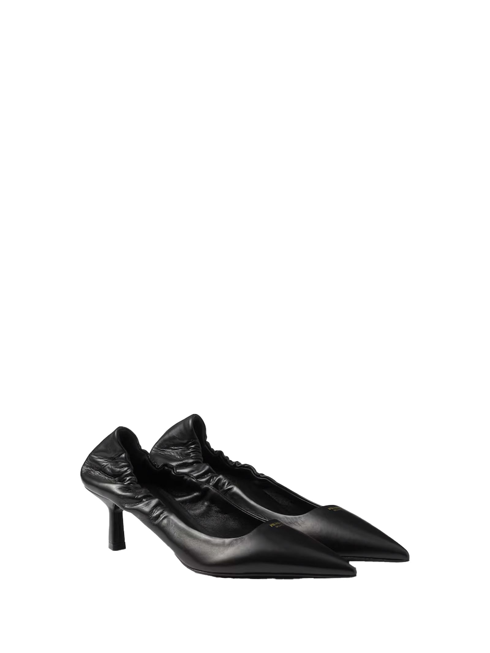 Prada With Heel Black In Black