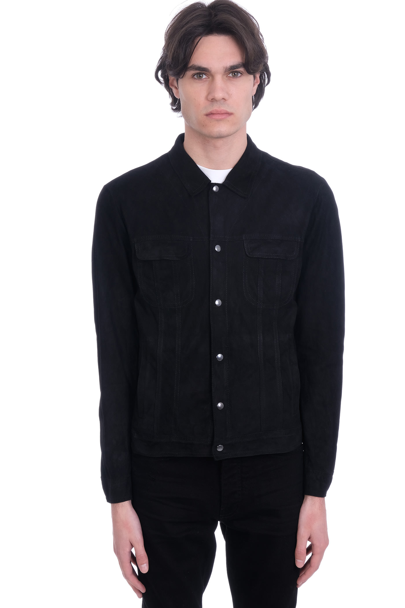 Salvatore Santoro Shirt In Black Leather