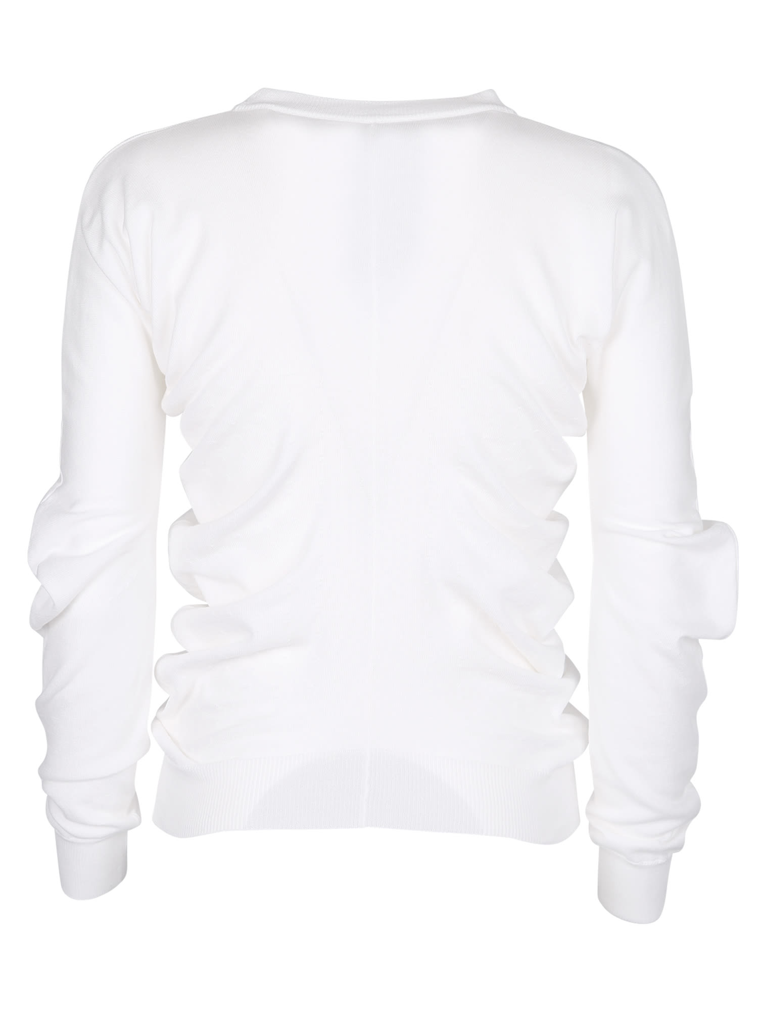 Shop Maison Margiela Slim Fit Sweater In White