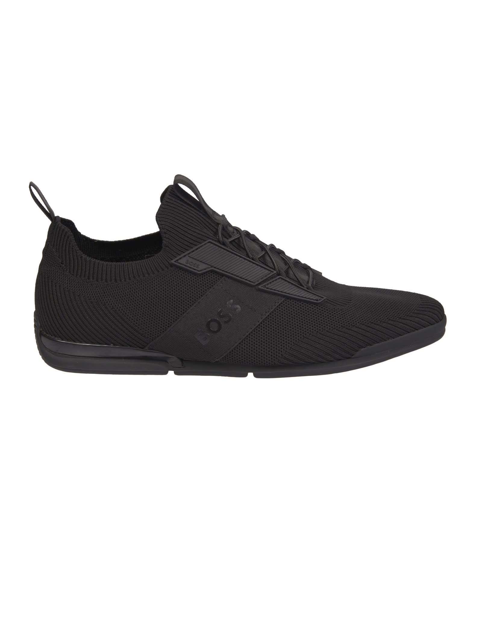 Shop Hugo Boss Saturn Sneakers In Black