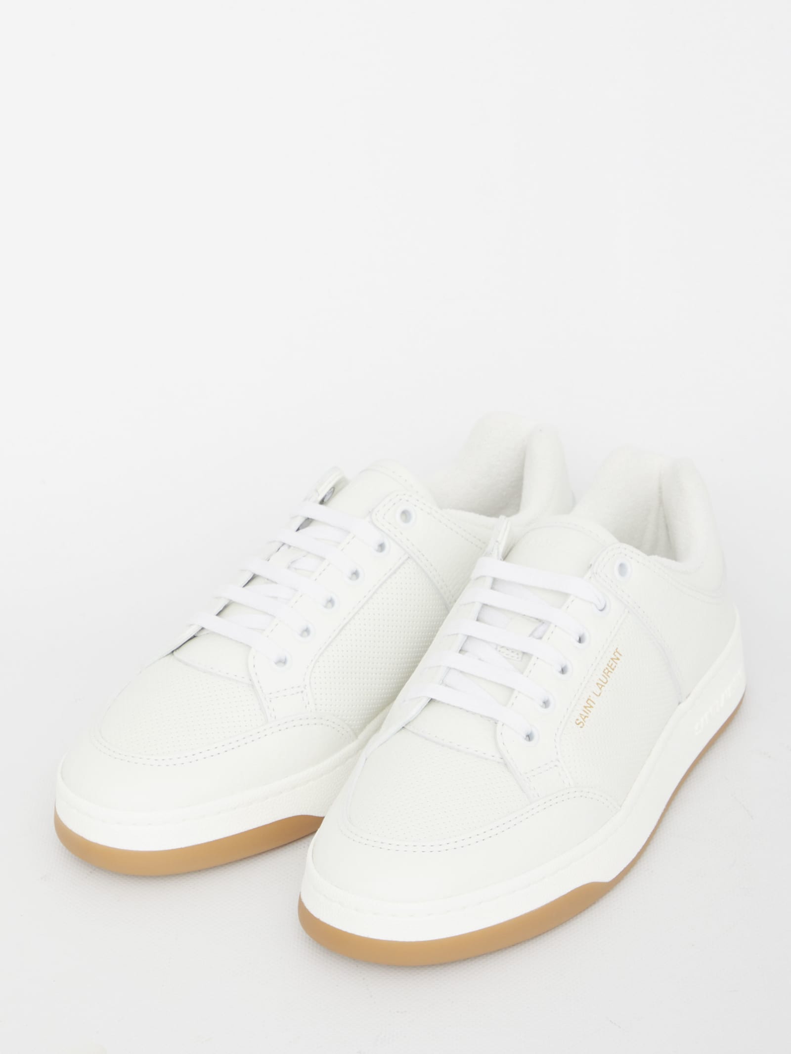 Shop Saint Laurent Sl/61 Sneakers In Optic White