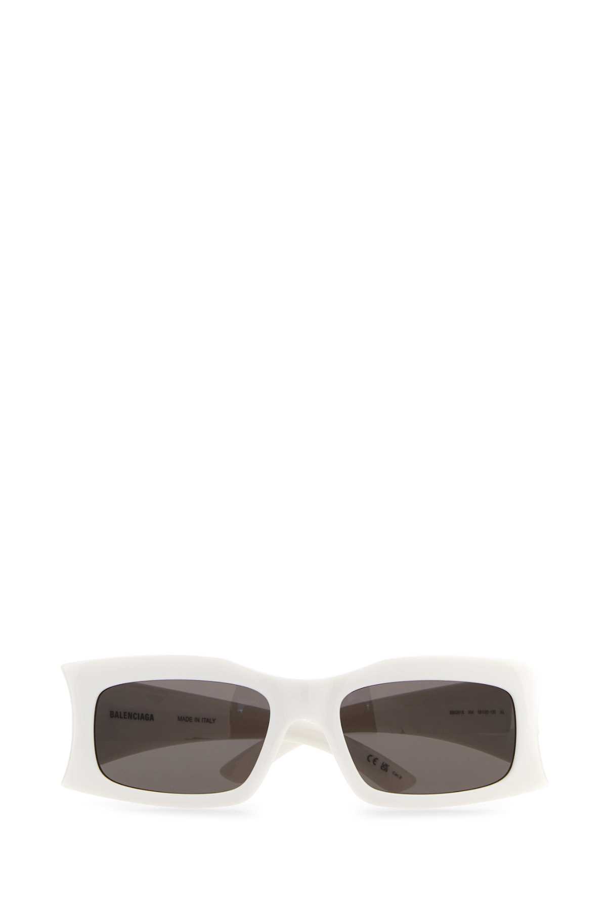 Shop Balenciaga White Acetate Sunglasses In 9000