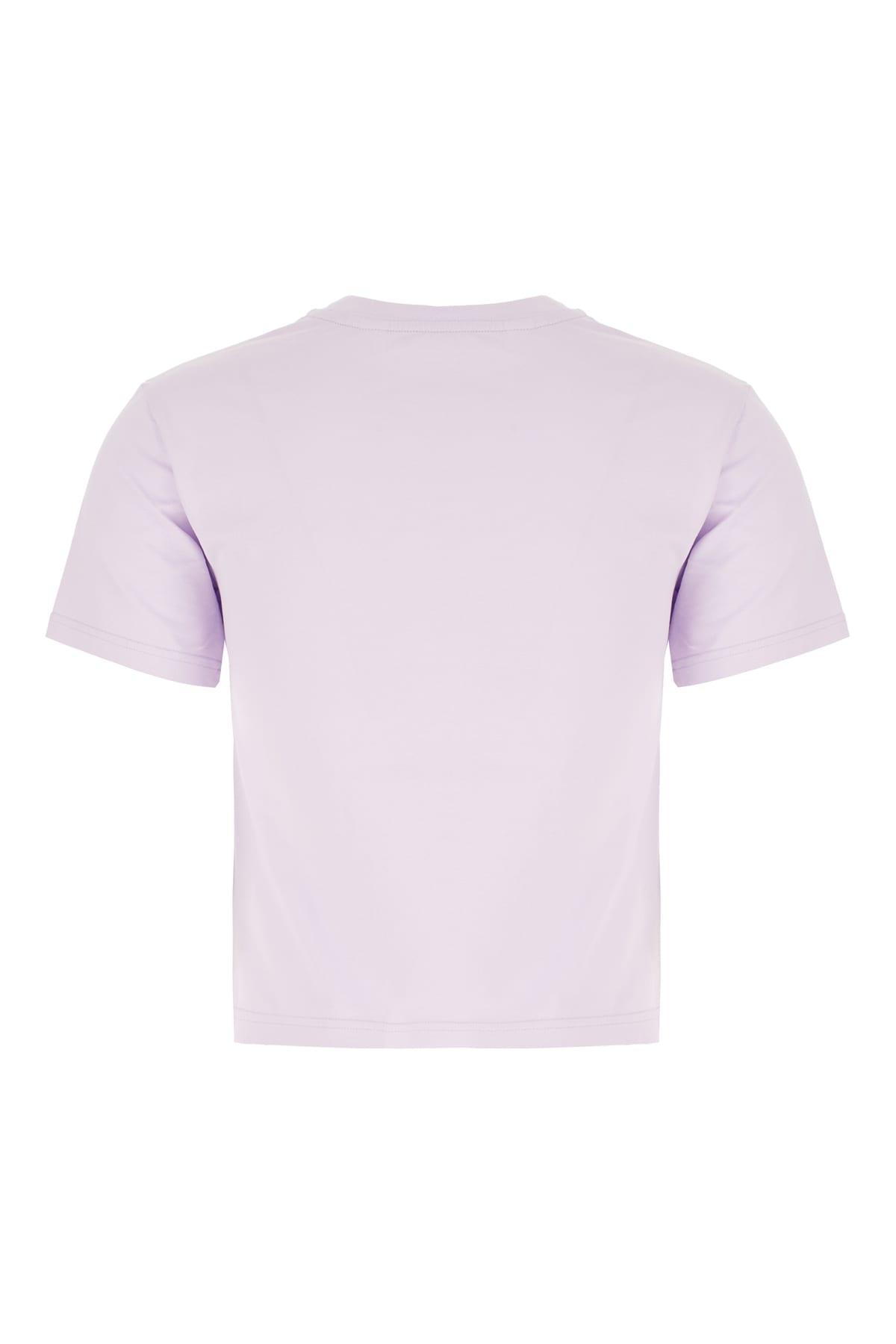 Shop Palm Angels Lillac Cotton T-shirt In Lilac Plum