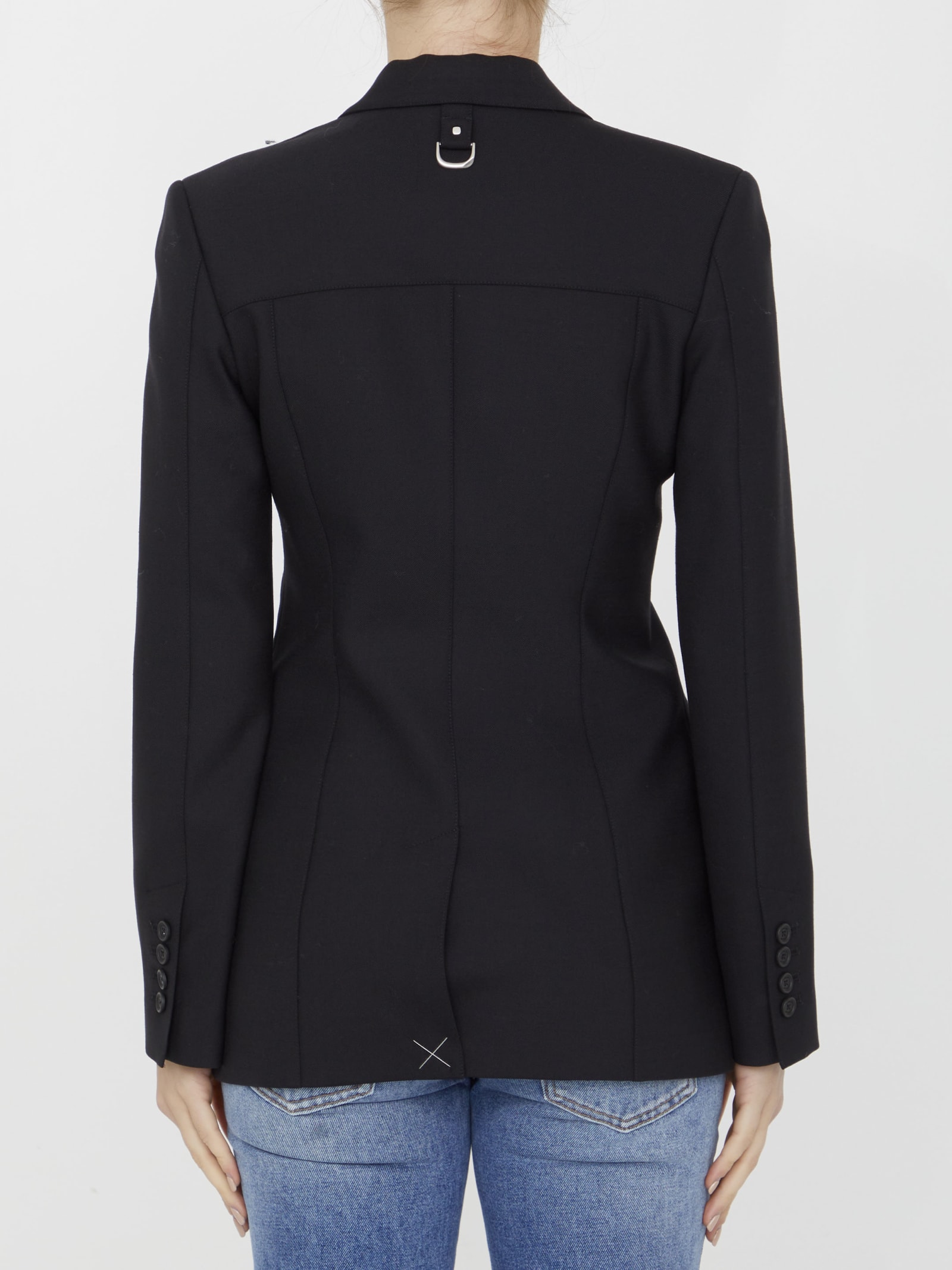 Shop Off-white Cargo Round Jacket In Black