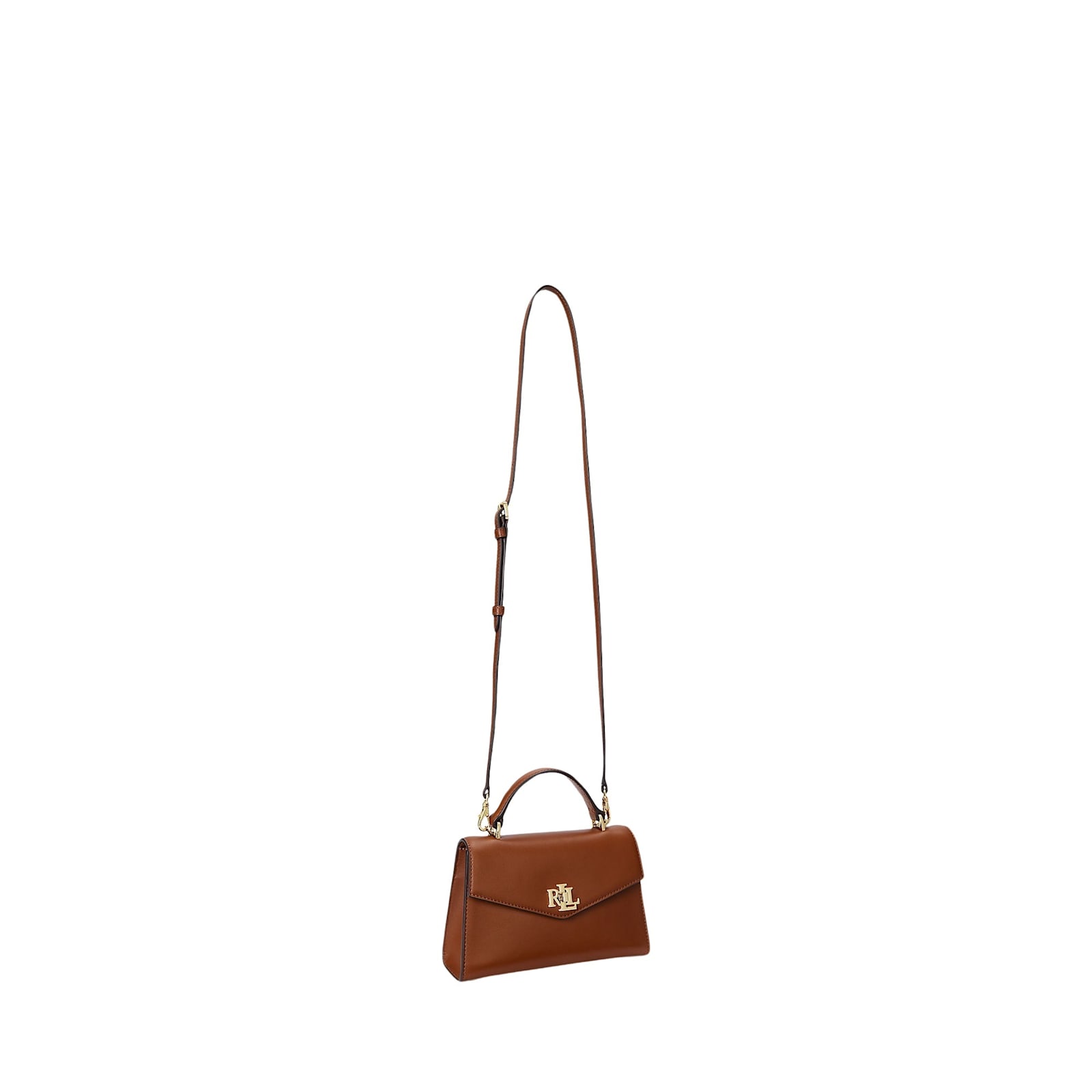 Shop Ralph Lauren Farrah Sm Satchel Small In Lauren Tan