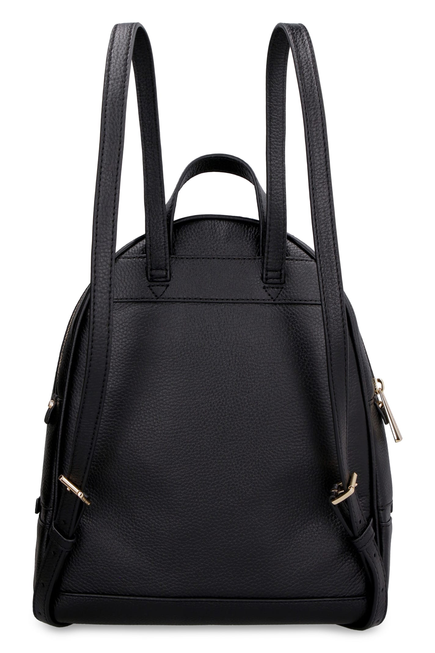 Shop Michael Michael Kors Rhea Leather Medium Backpack In Black
