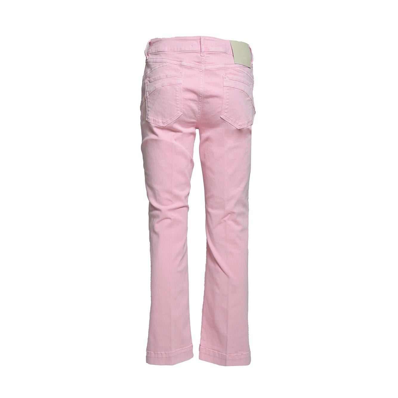 Shop Sportmax Nilly Button Detailed Straight Leg Jeans In Fucsia