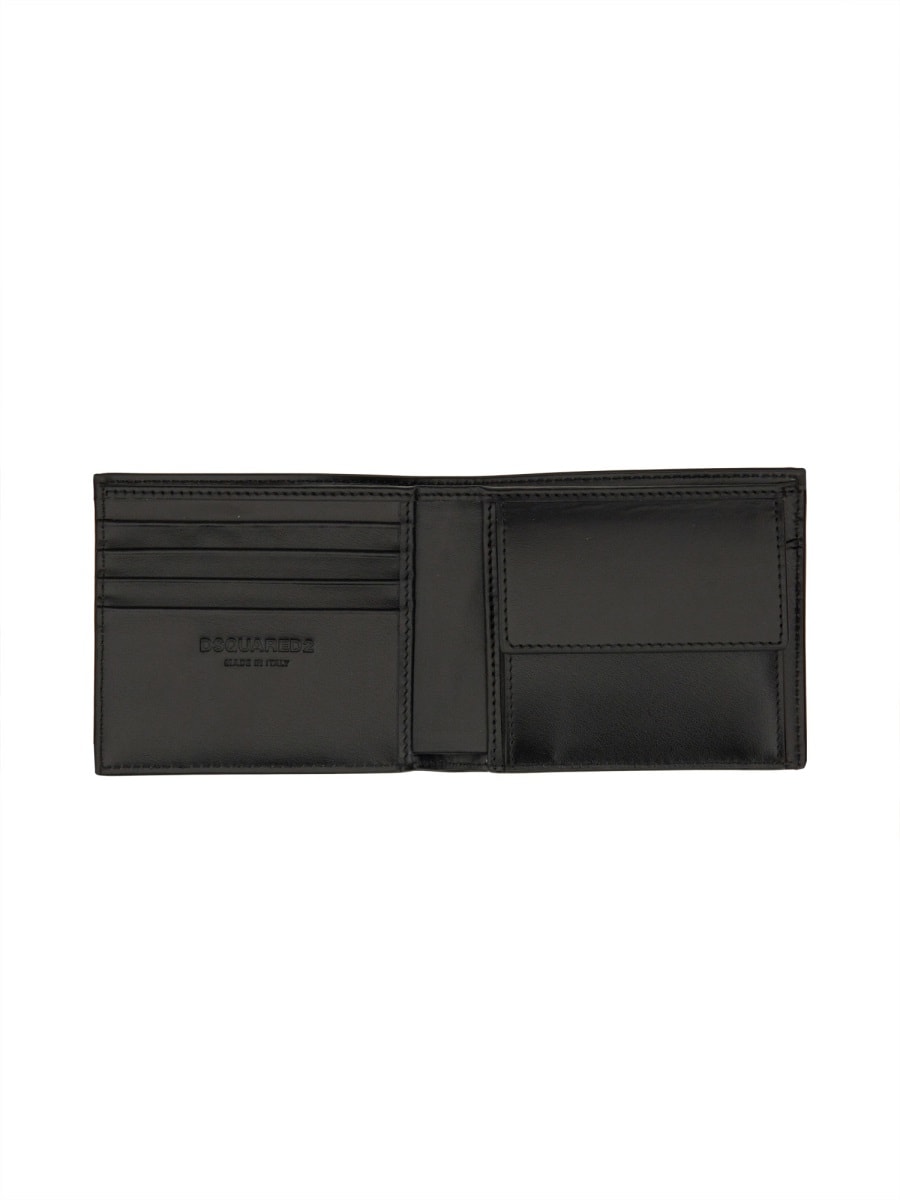 Shop Dsquared2 Wallet With Logo In Black