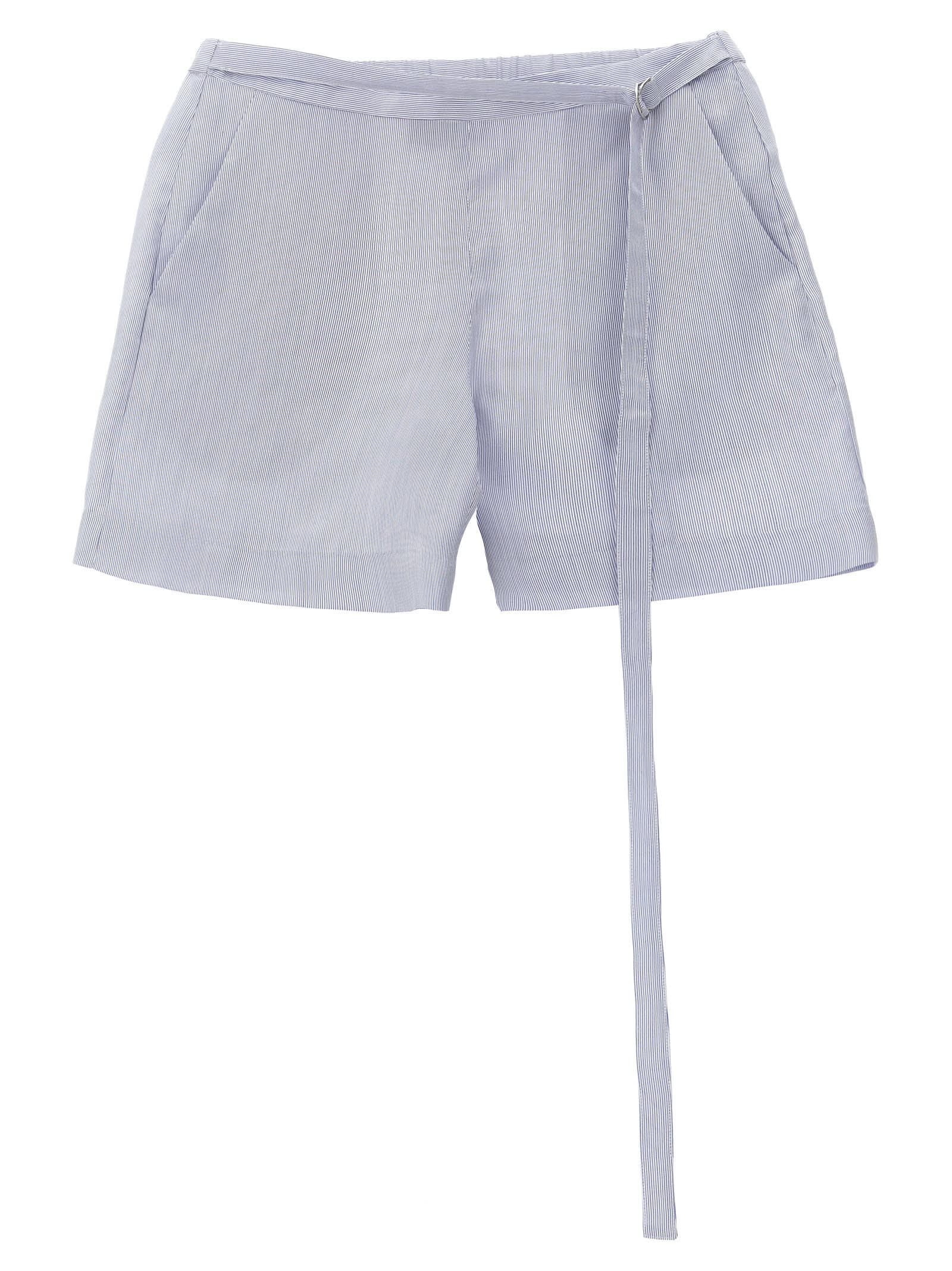 Striped Silk Shorts