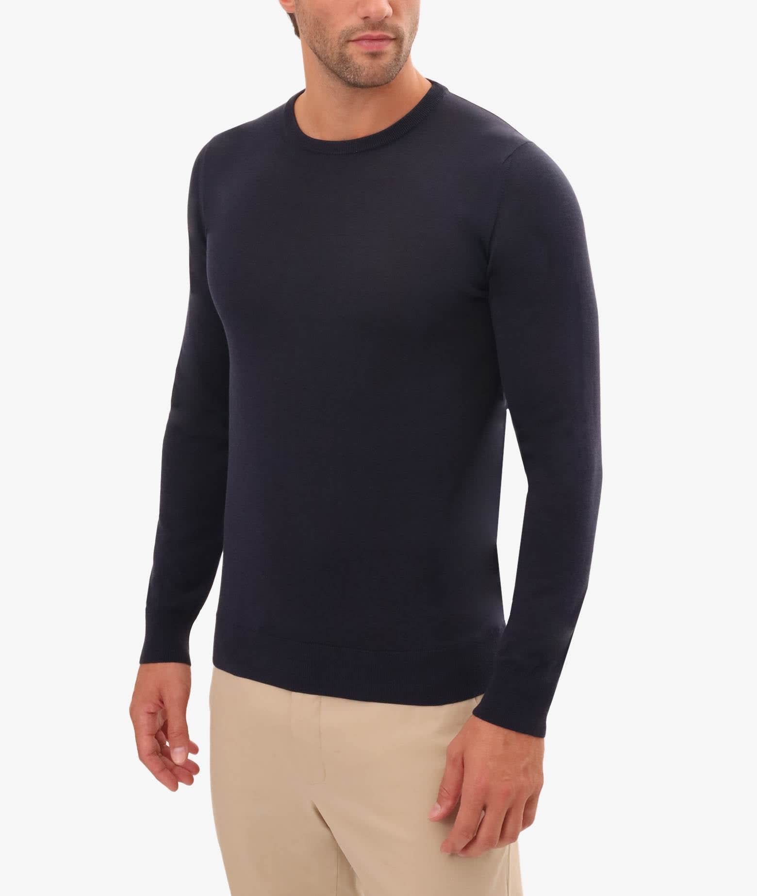 Shop Larusmiani Cap Martin Crew Neck Sweater In Blue