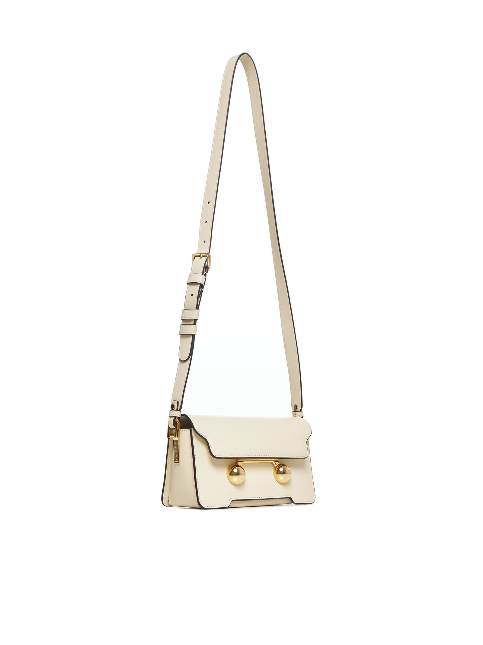 Marni Trunkaroo Mini Shoulder Bag In Shell