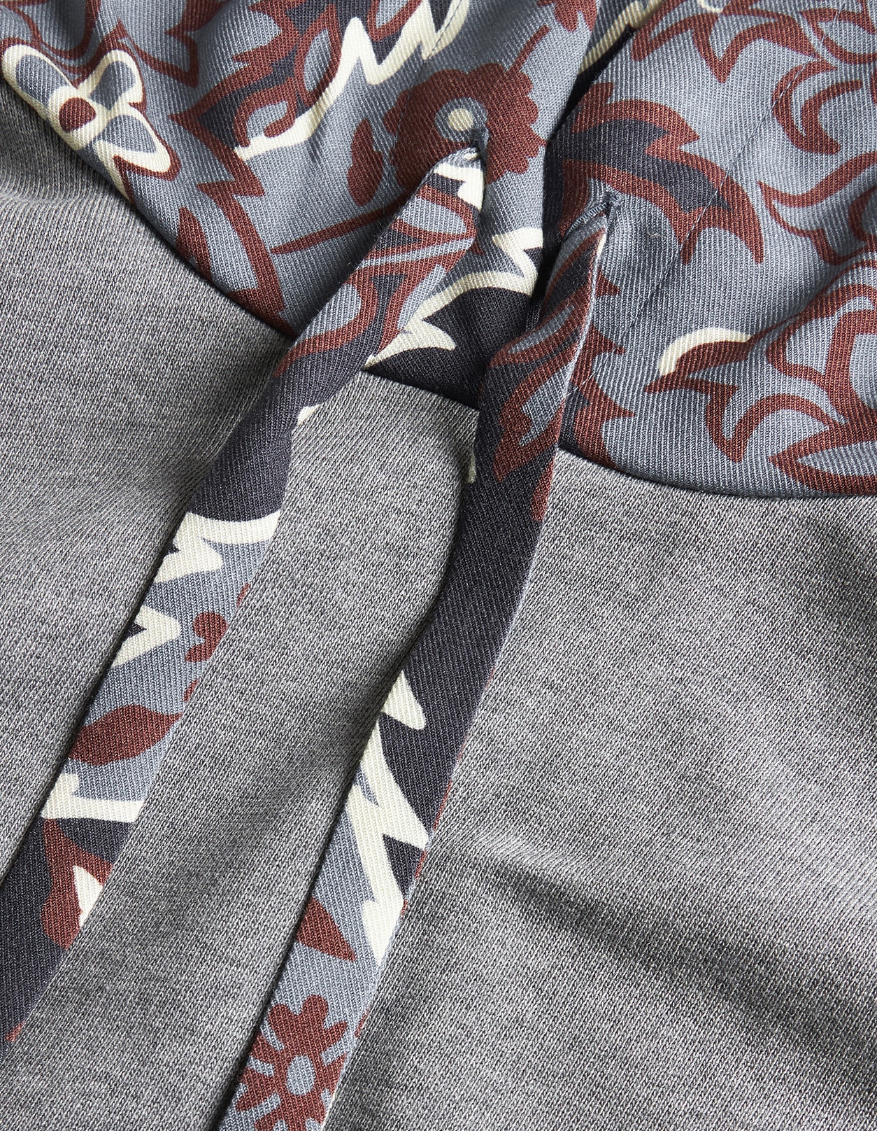 Shop Etro Grey Hoodie With Paisley Motif