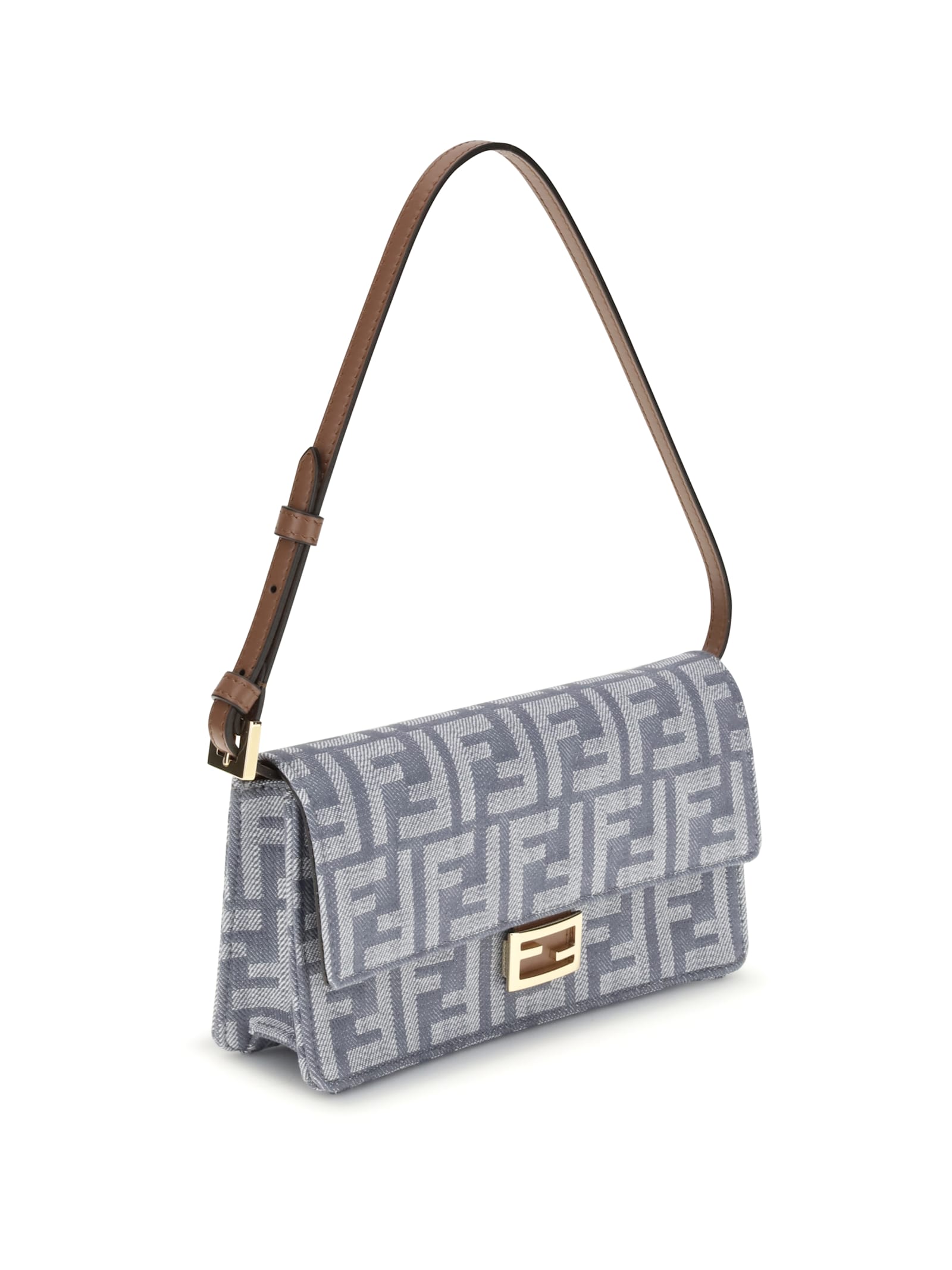 Fendi Wallet On Chain Accessories In Gray