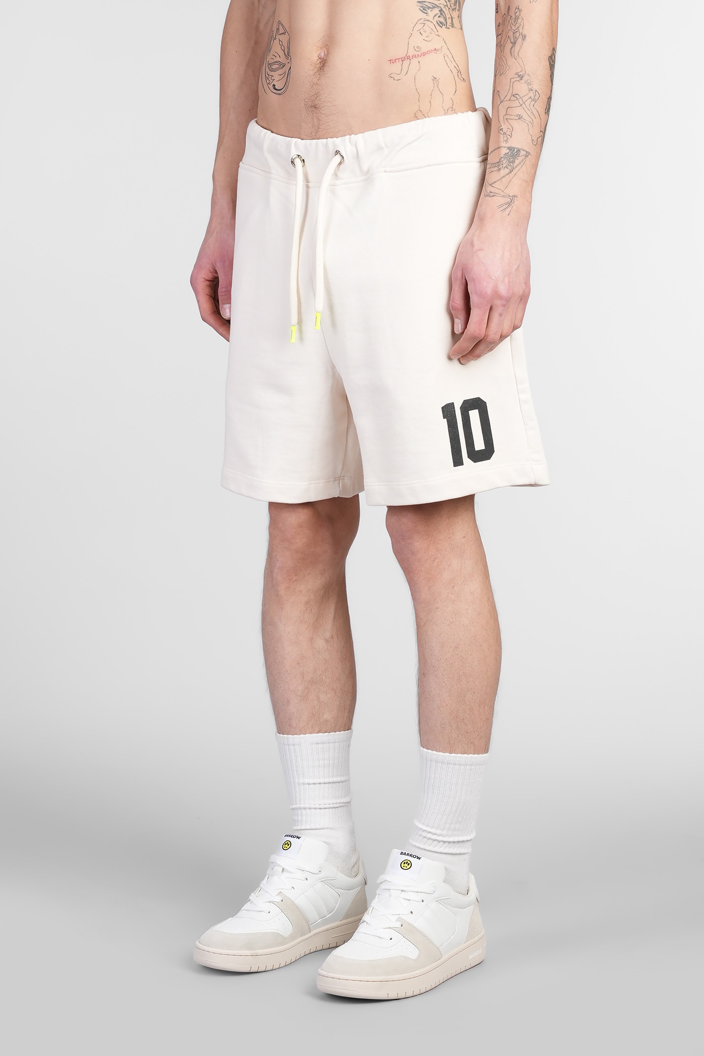 Barrow Shorts In Beige Cotton In Beige
