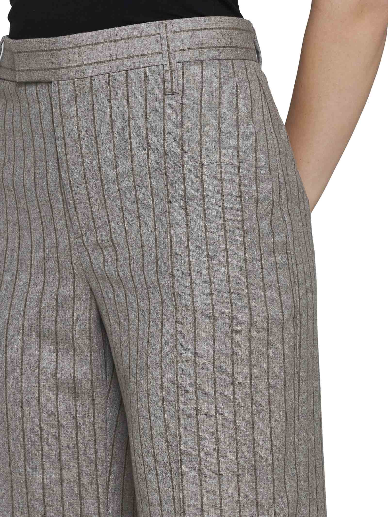 Shop Brunello Cucinelli Pants In Taupe/tabacco