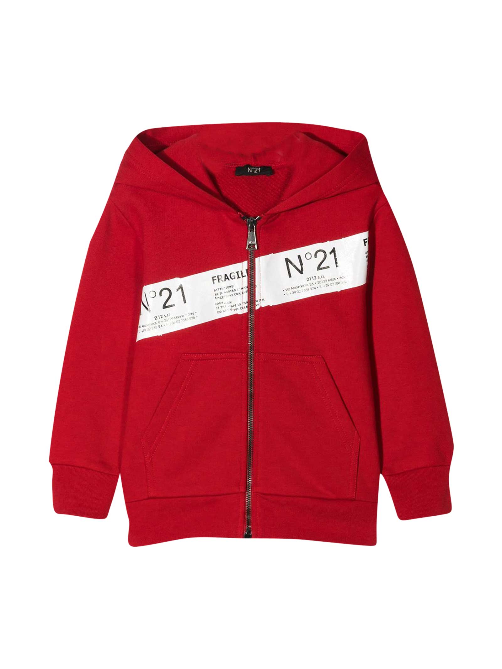 N.21 Red Sweatshirt N ° 21 Kids
