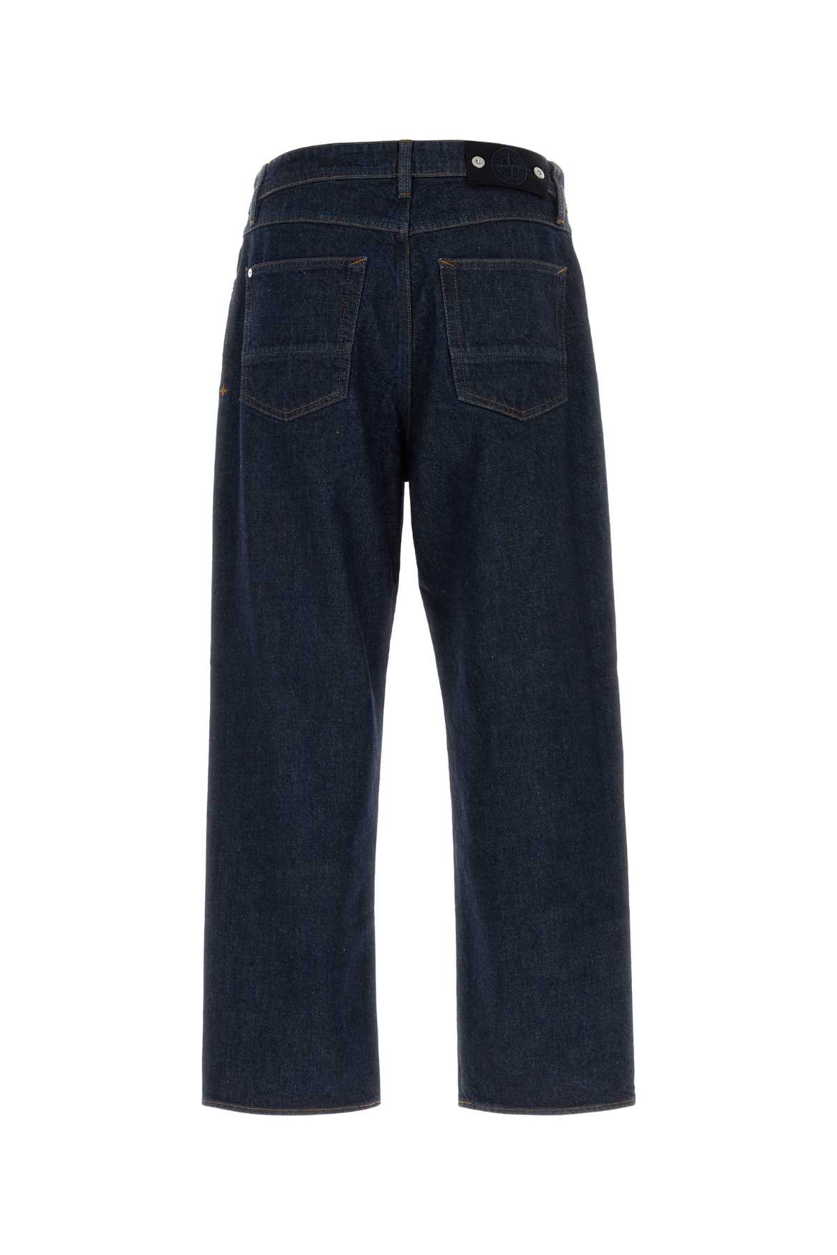 Stone Island Trousers Denim-rinsed Jeans Blue In Blue