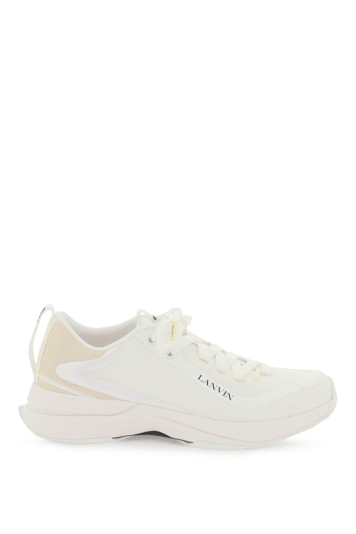 Shop Lanvin Mesh Li Sneakers In White White
