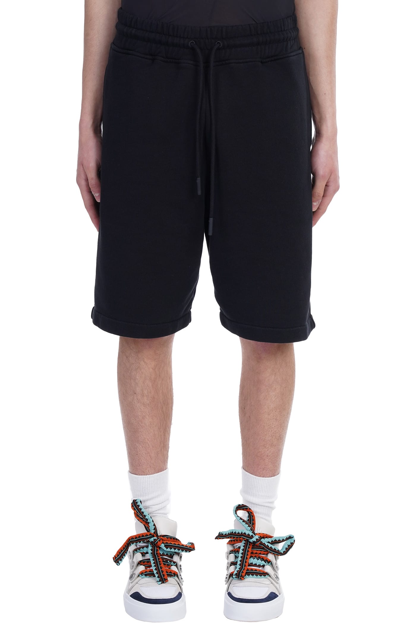 Marcelo Burlon Shorts In Black Cotton