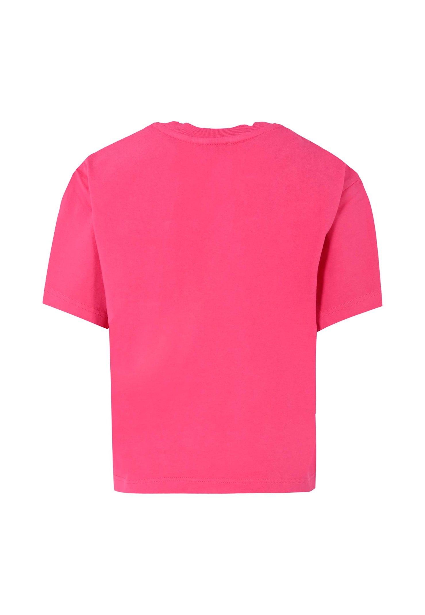 Marc Jacobs Fuchsia T-shirt For Girl With Logo In Pink