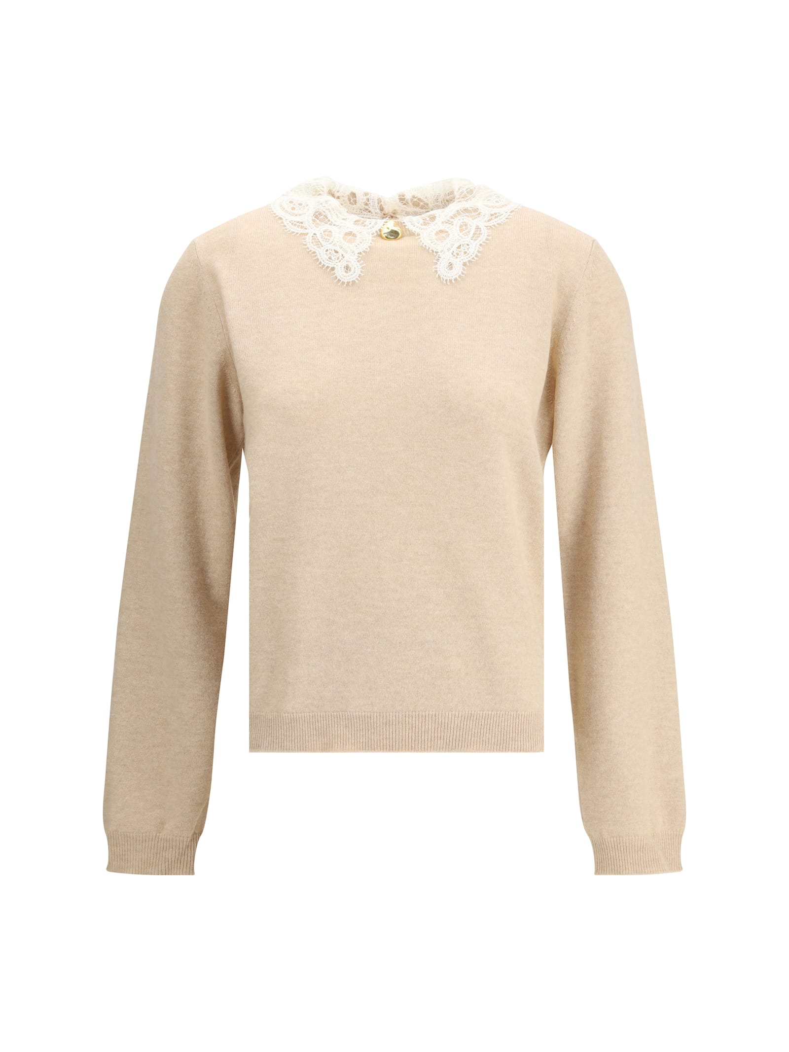 Lace Collar Sweater