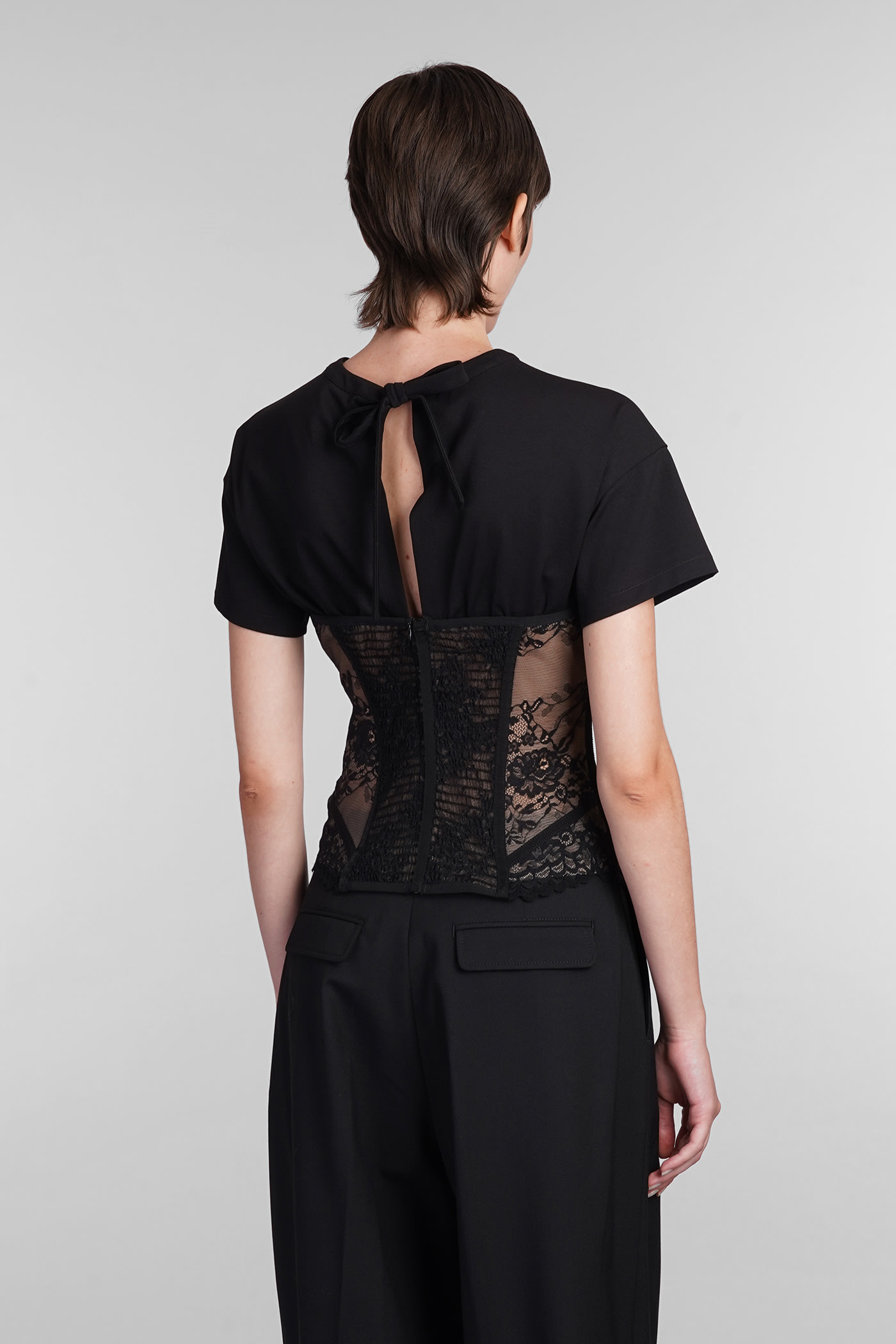 Shop Giuseppe Di Morabito Topwear In Black Cotton