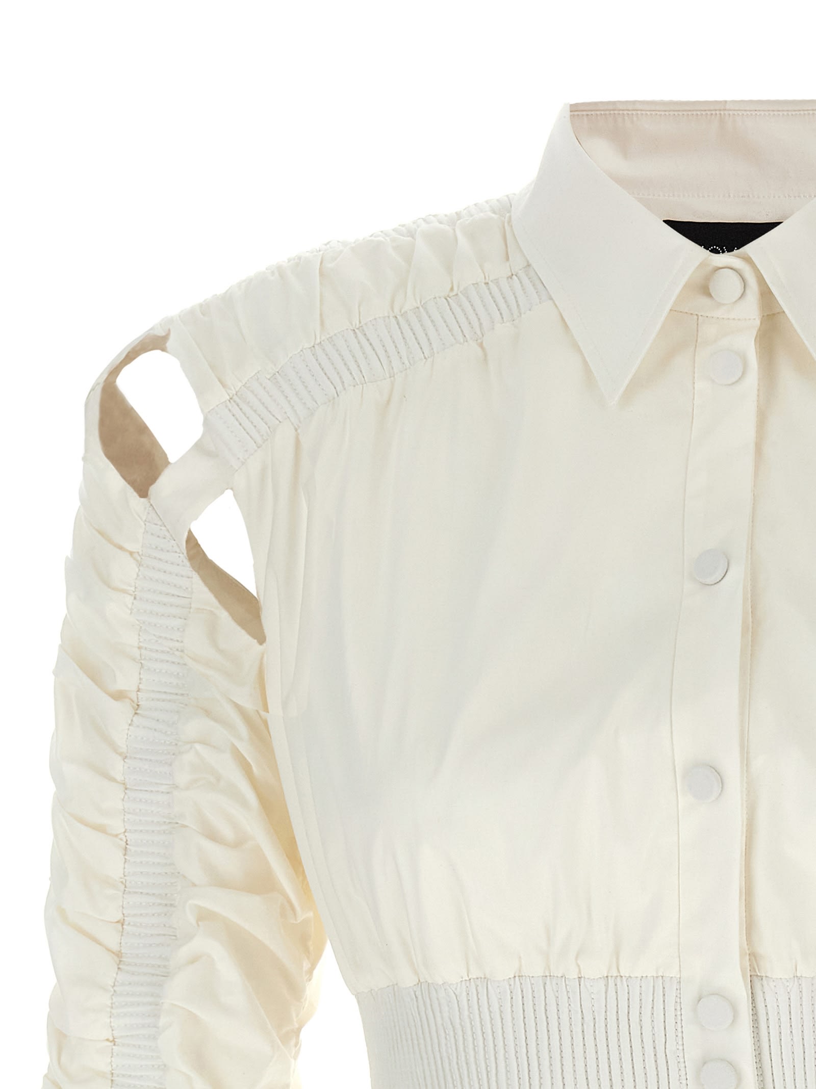 Giovanni Bedin Cropped Cut-out Jacket In White