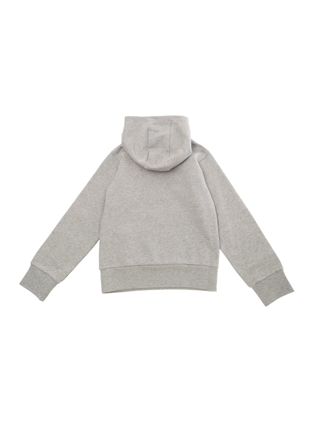 Moncler Boys Grey Kids Brand-print Relaxed-fit Cotton-jersey Hoody 8-14 Years 14 In Grey