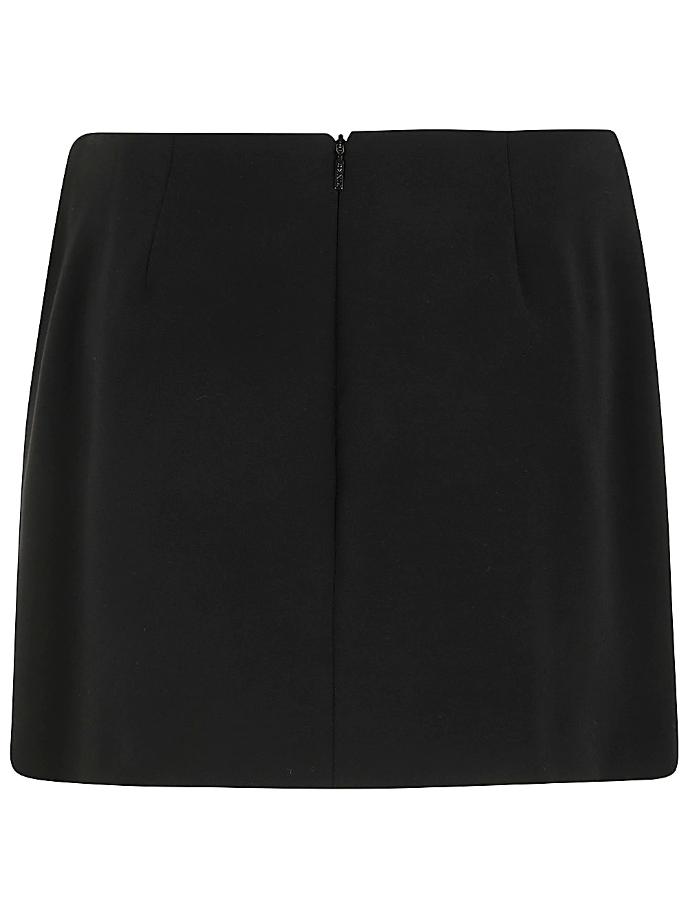 Shop Pinko Grass Double Layers Dyagonal Skirt In Black Limousine