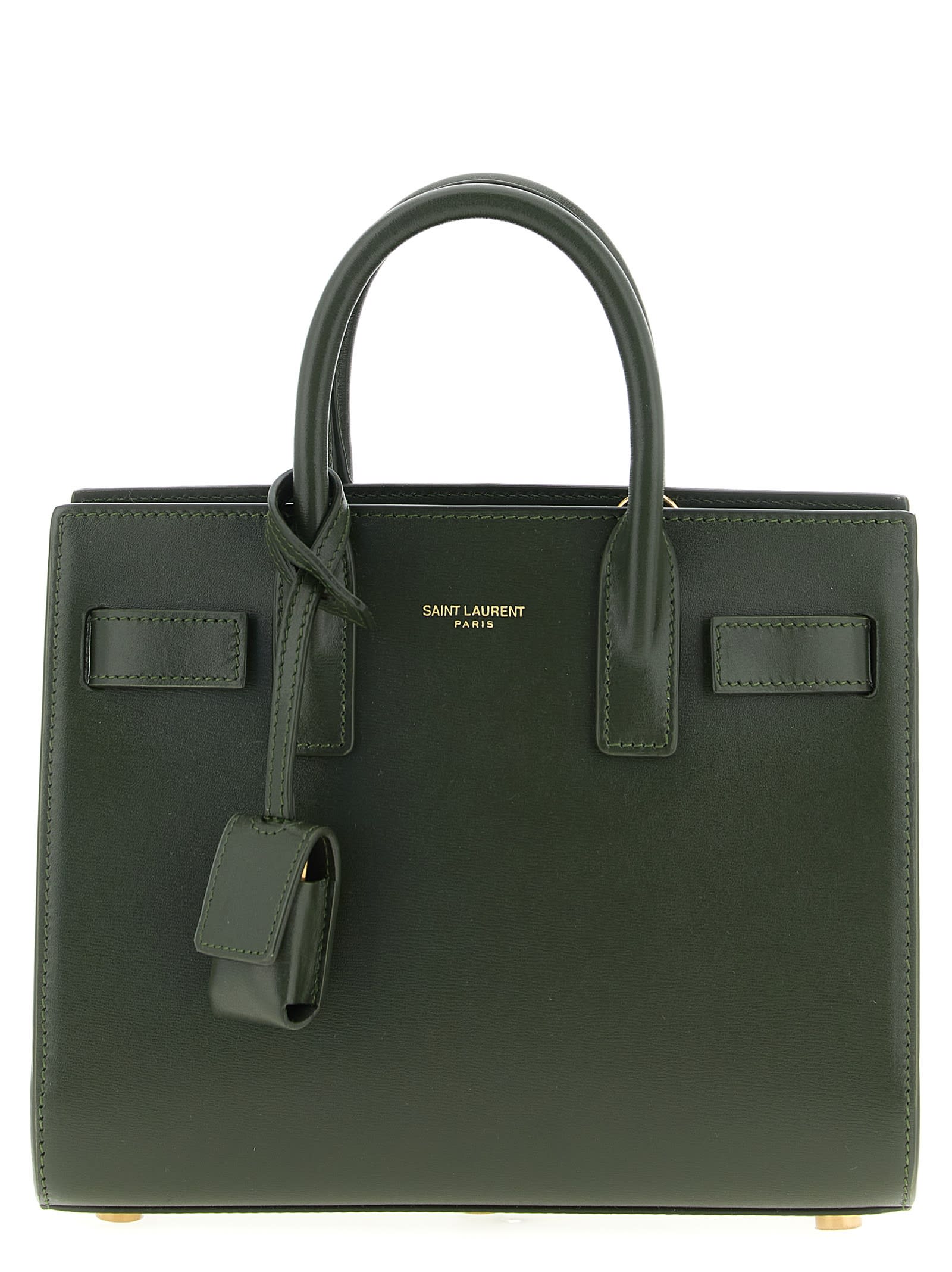 Saint Laurent Nano Sac De Jour Handbag In Green