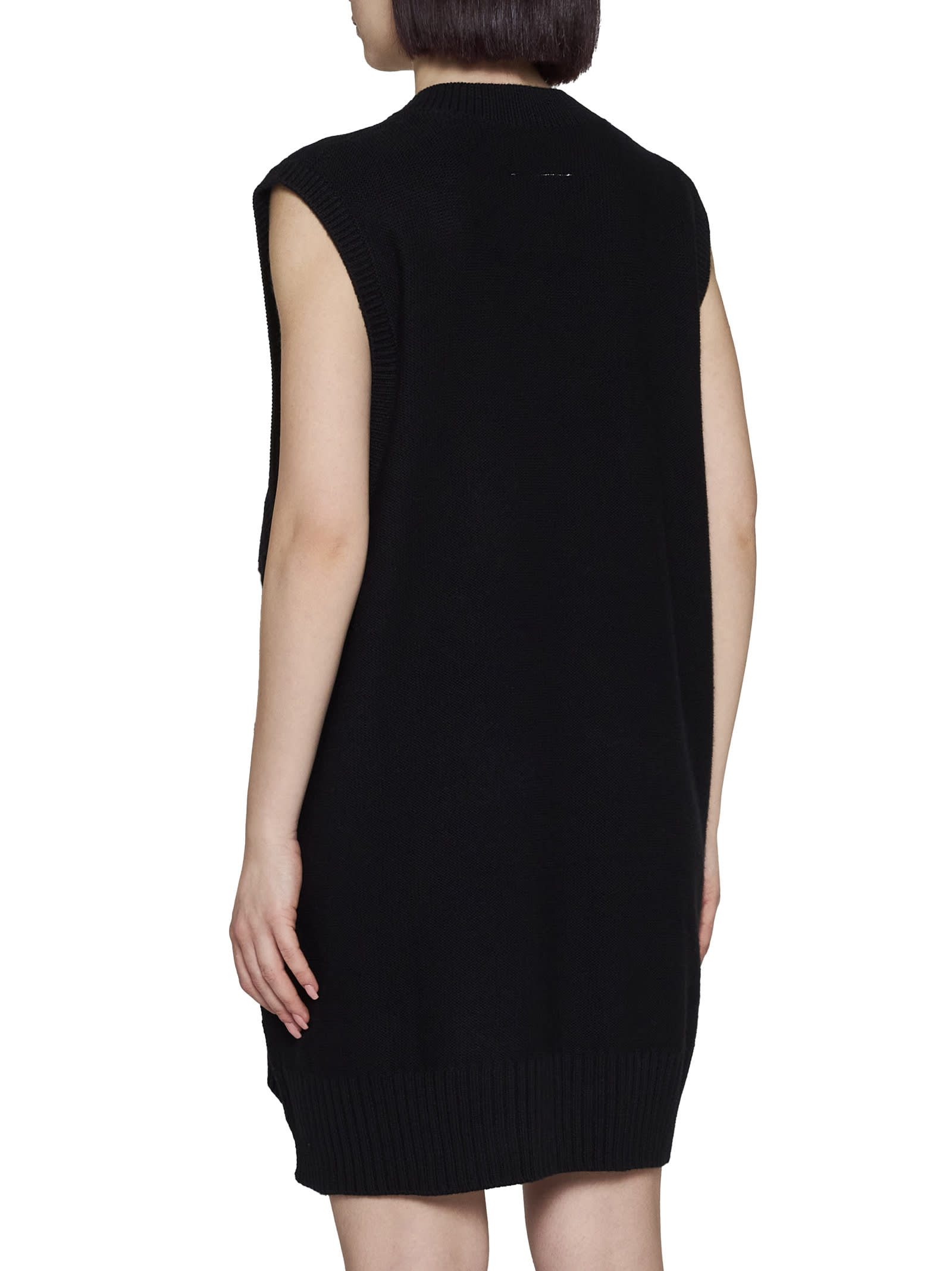 Shop Mm6 Maison Margiela Dress In Black