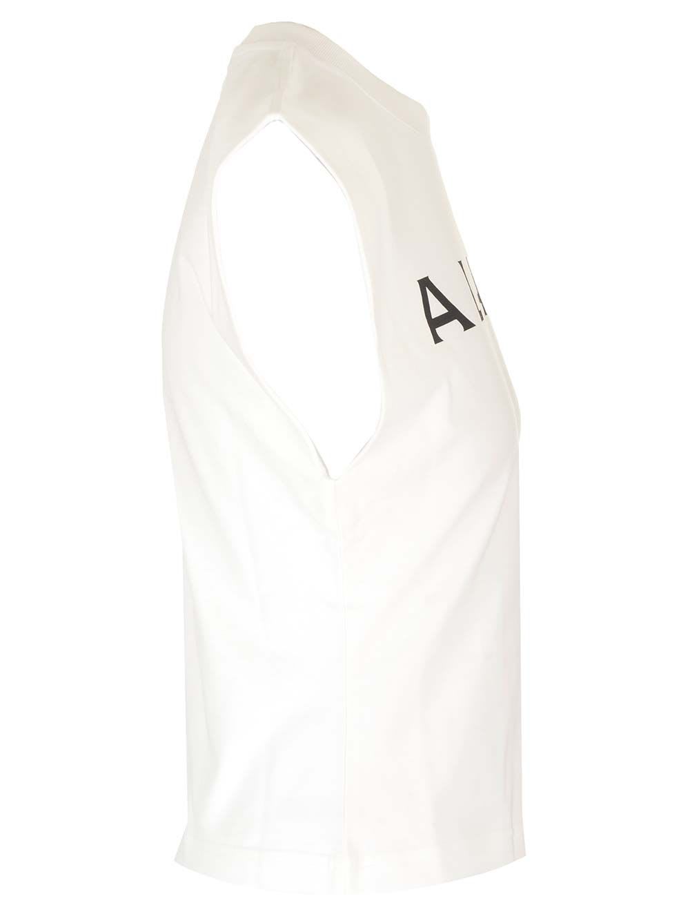 Shop Alaïa Logo T Shirt In White