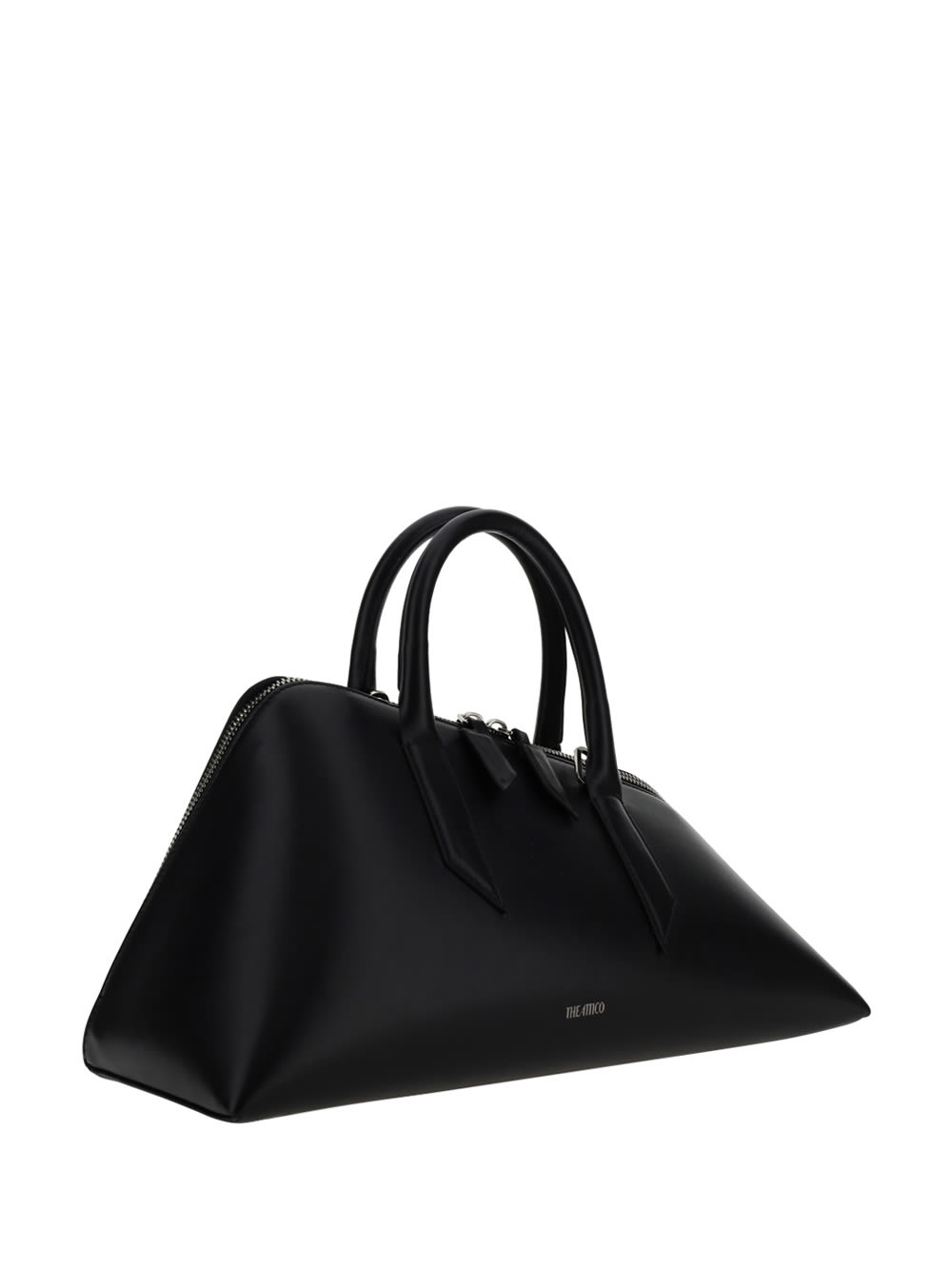 Shop Attico Top Handbag In Black