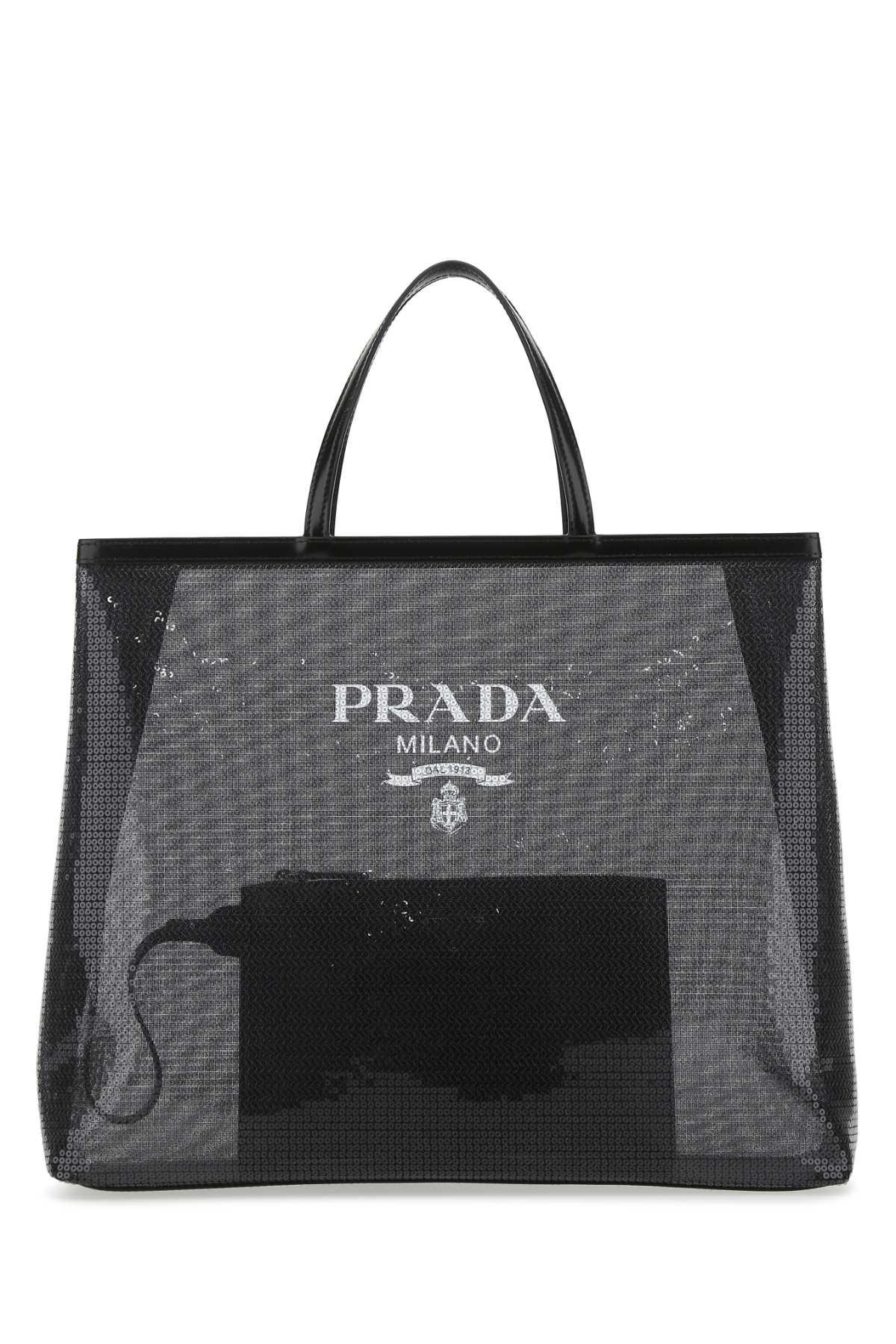 Prada Logo Detailed Top Handle Bag