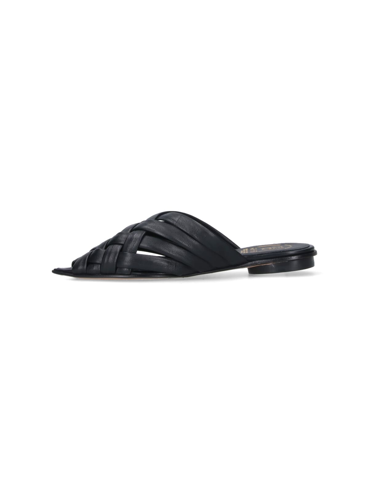Alexander Hotto Woven Sandals - Black In Black
