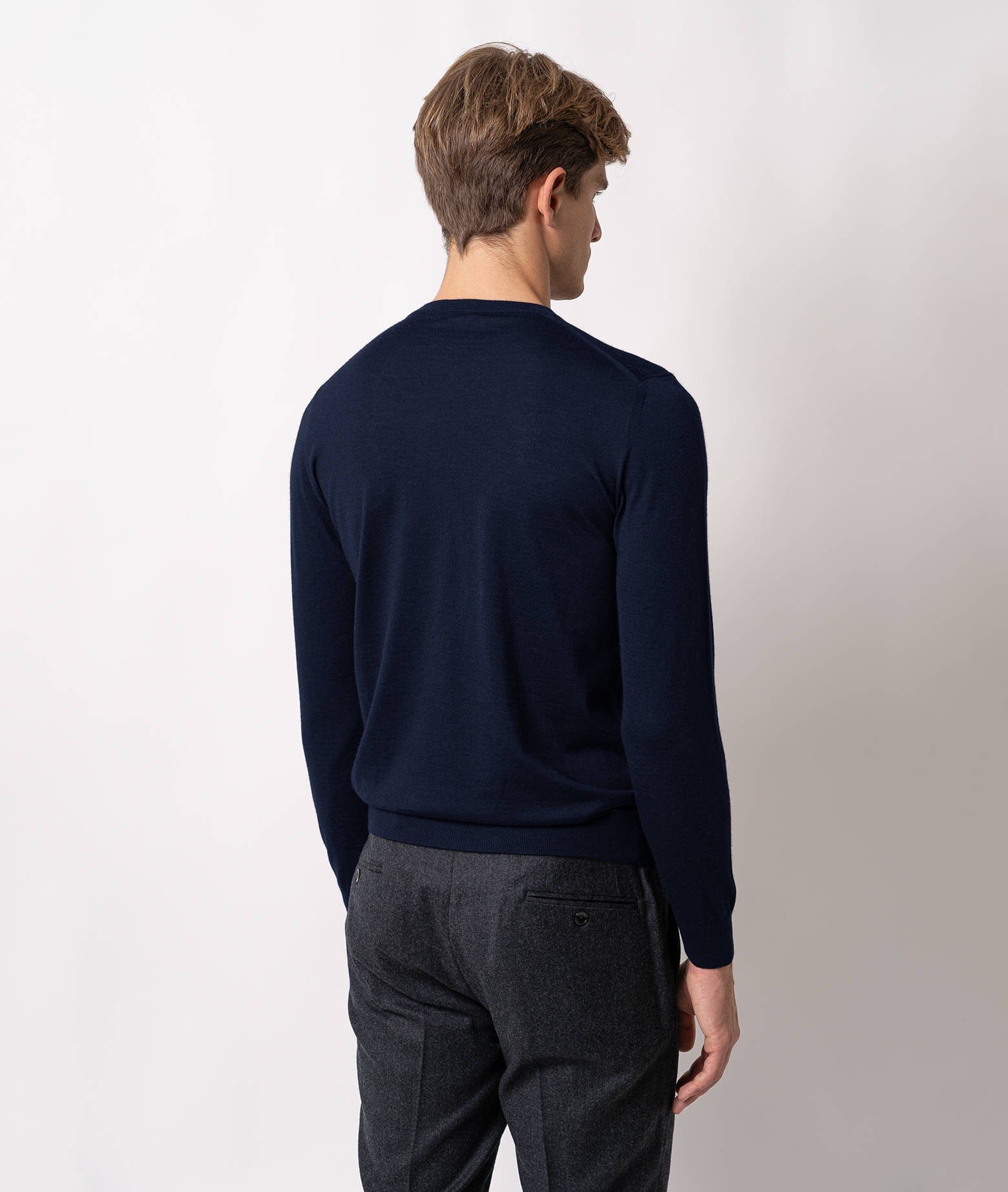 Larusmiani Long-sleeved T-shirt Roquebrune Sweater In Blue
