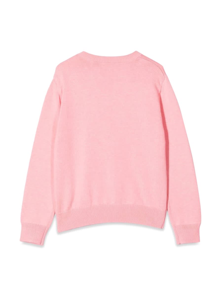Lanvin Pullover Con Logo In Pink