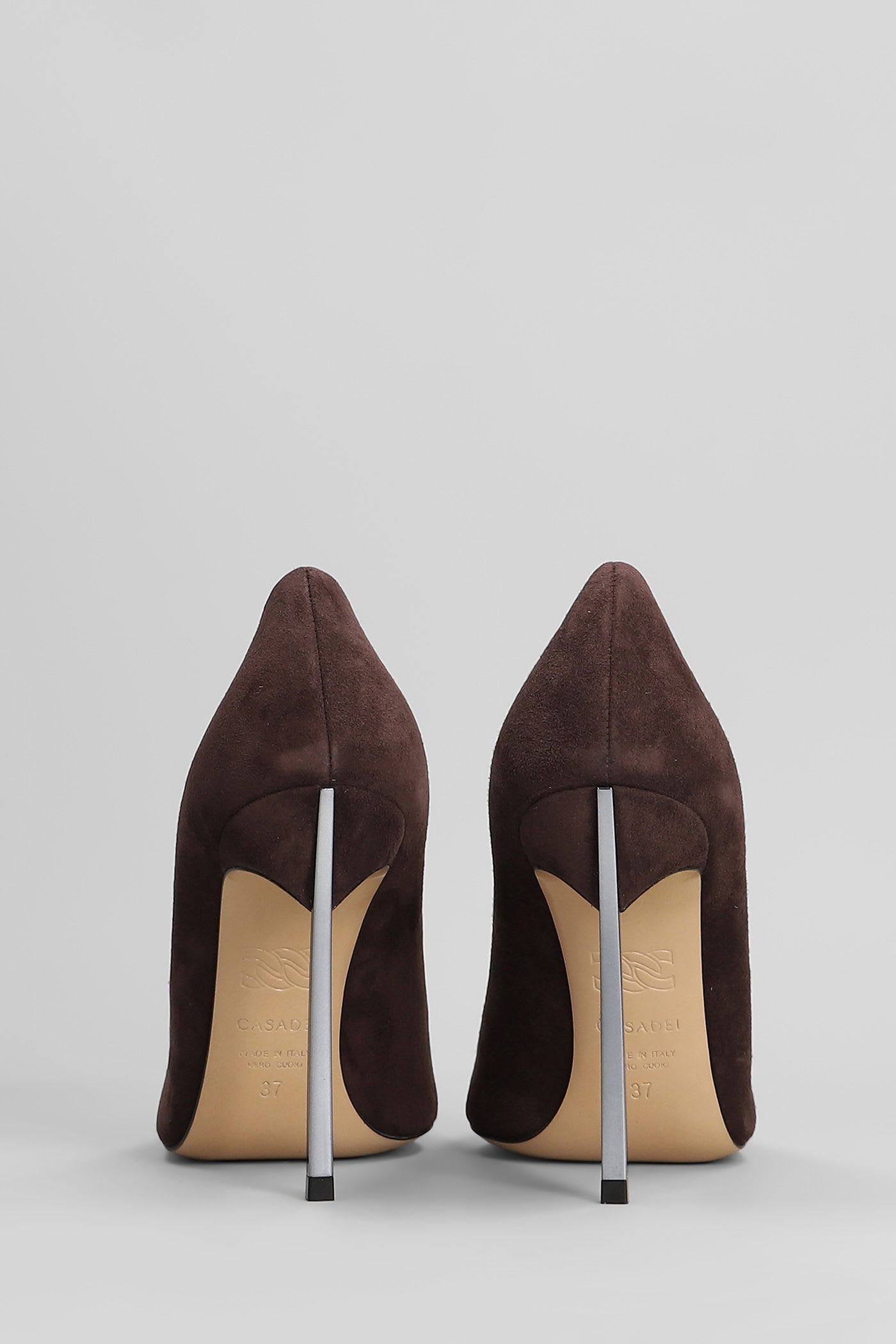 Casadei Blade Pumps In Viola Suede In Purple