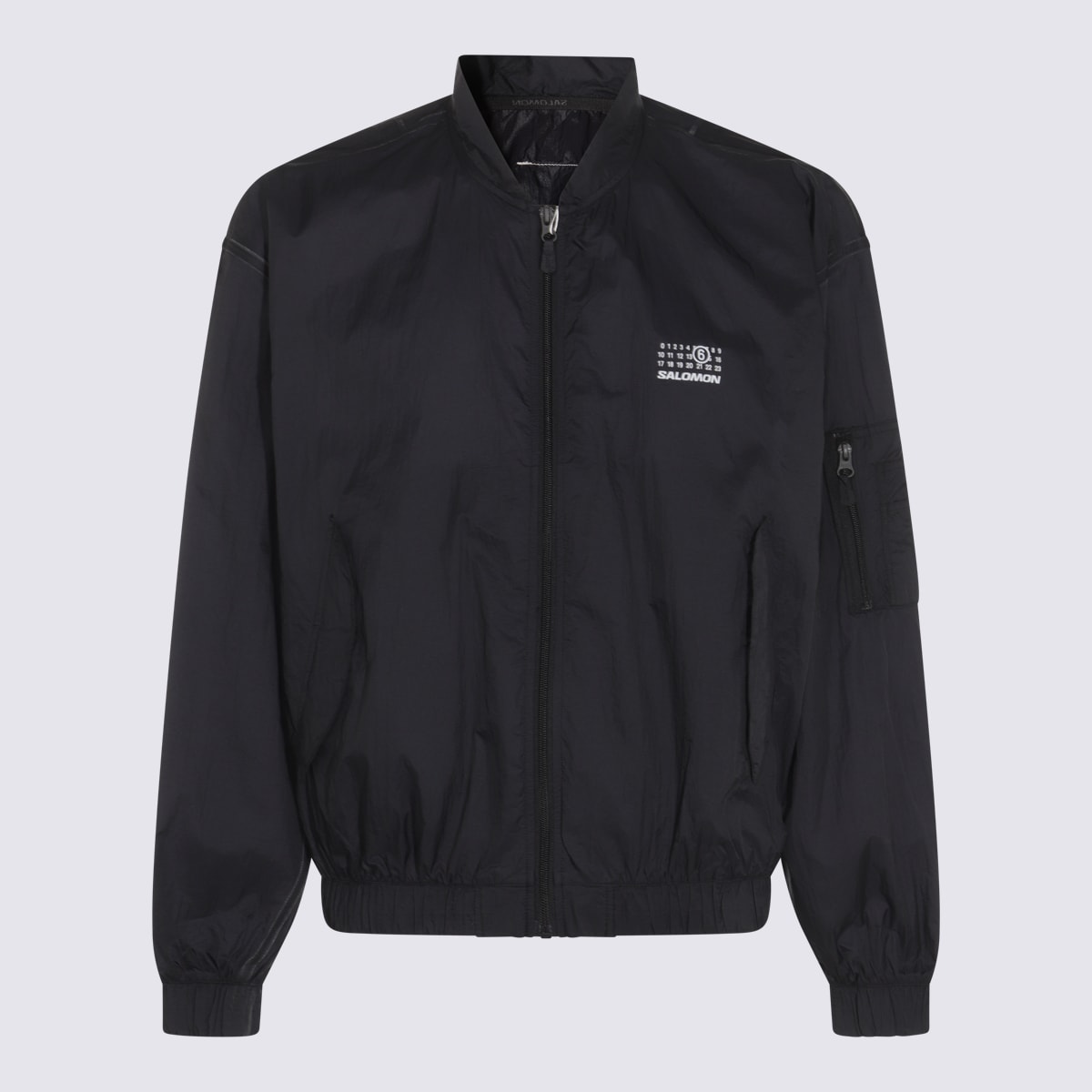 Mm6 Maison Margiela Oversized Bomber Jacket Jackets Black In Black