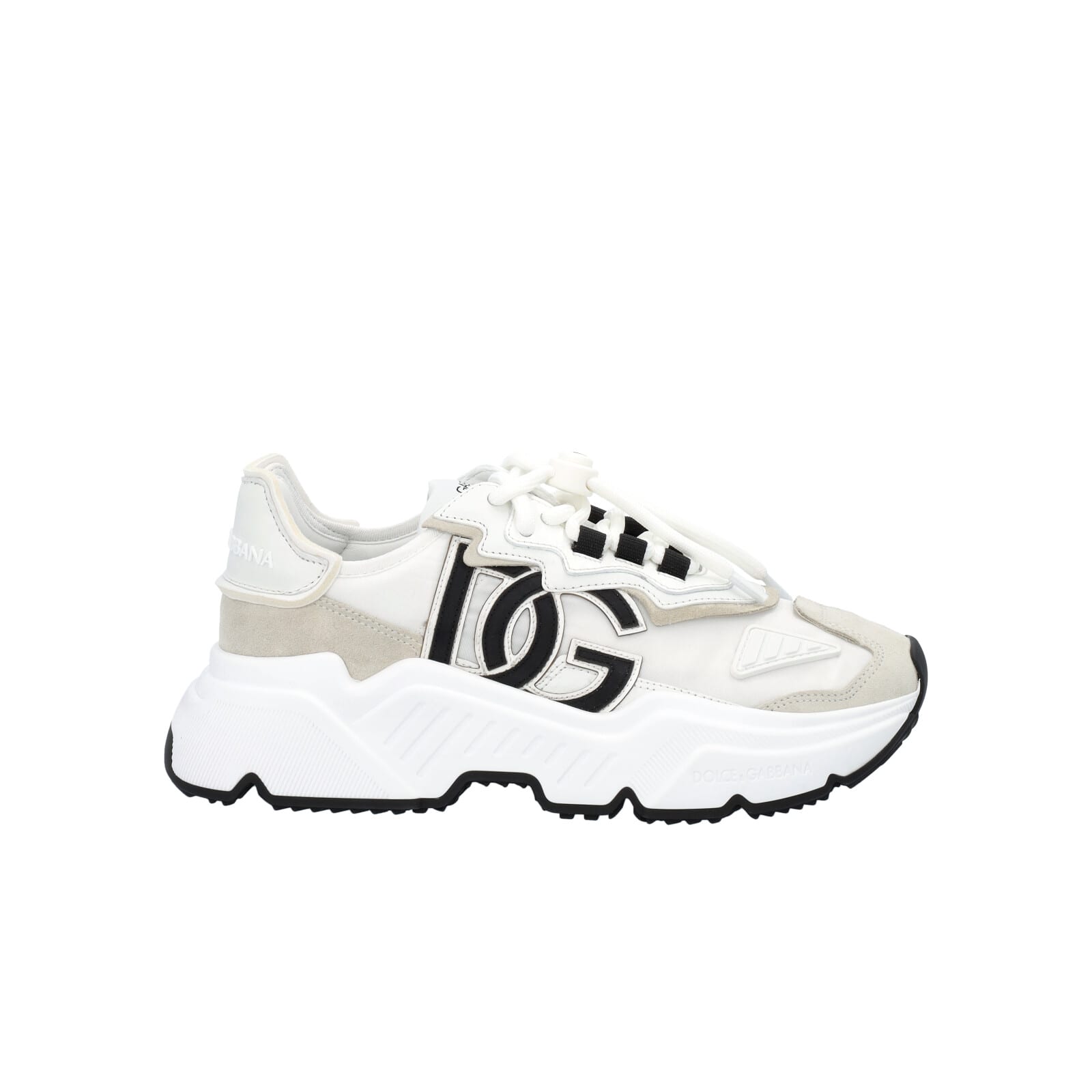 Dolce & Gabbana Dolce&gabbana Mixed-materials Daymaster Sneakers In Bianco