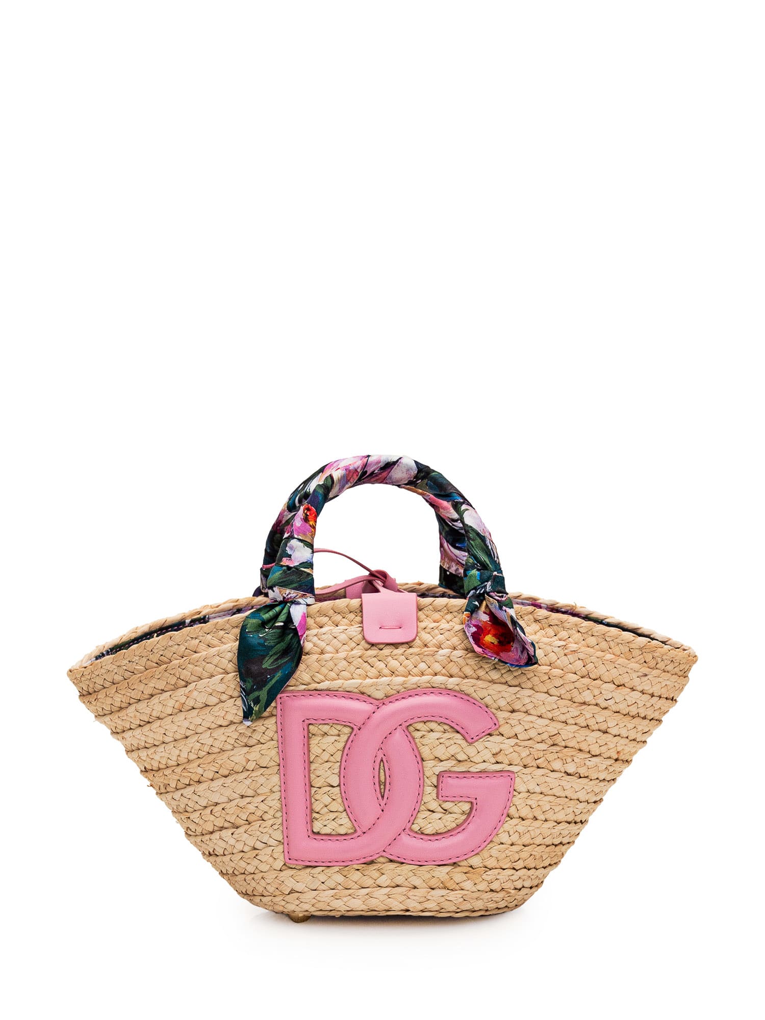 Dolce & Gabbana Kendra Raffia Shopping Bag