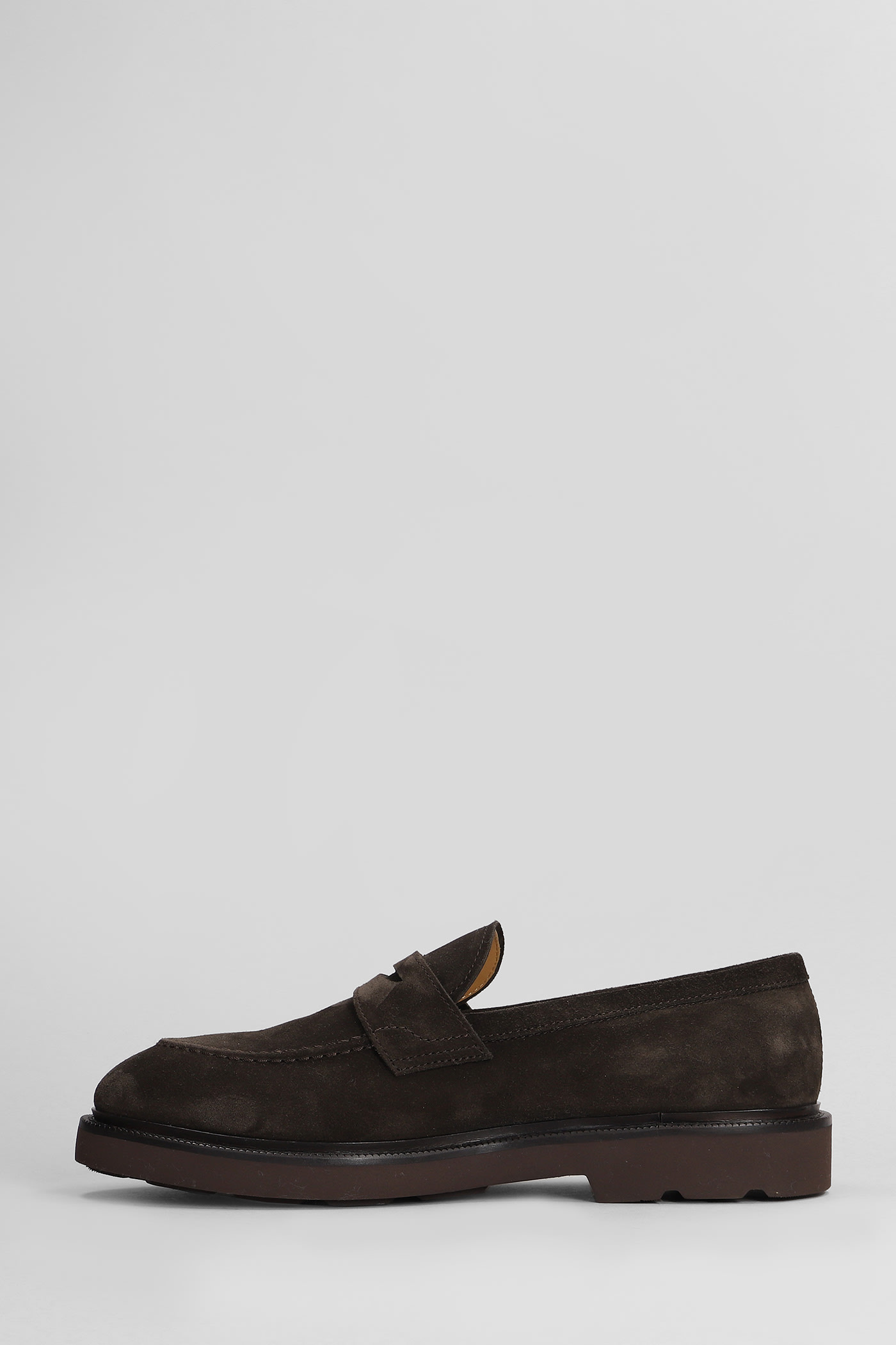 Shop Henderson Baracco Loafers In Brown Suede