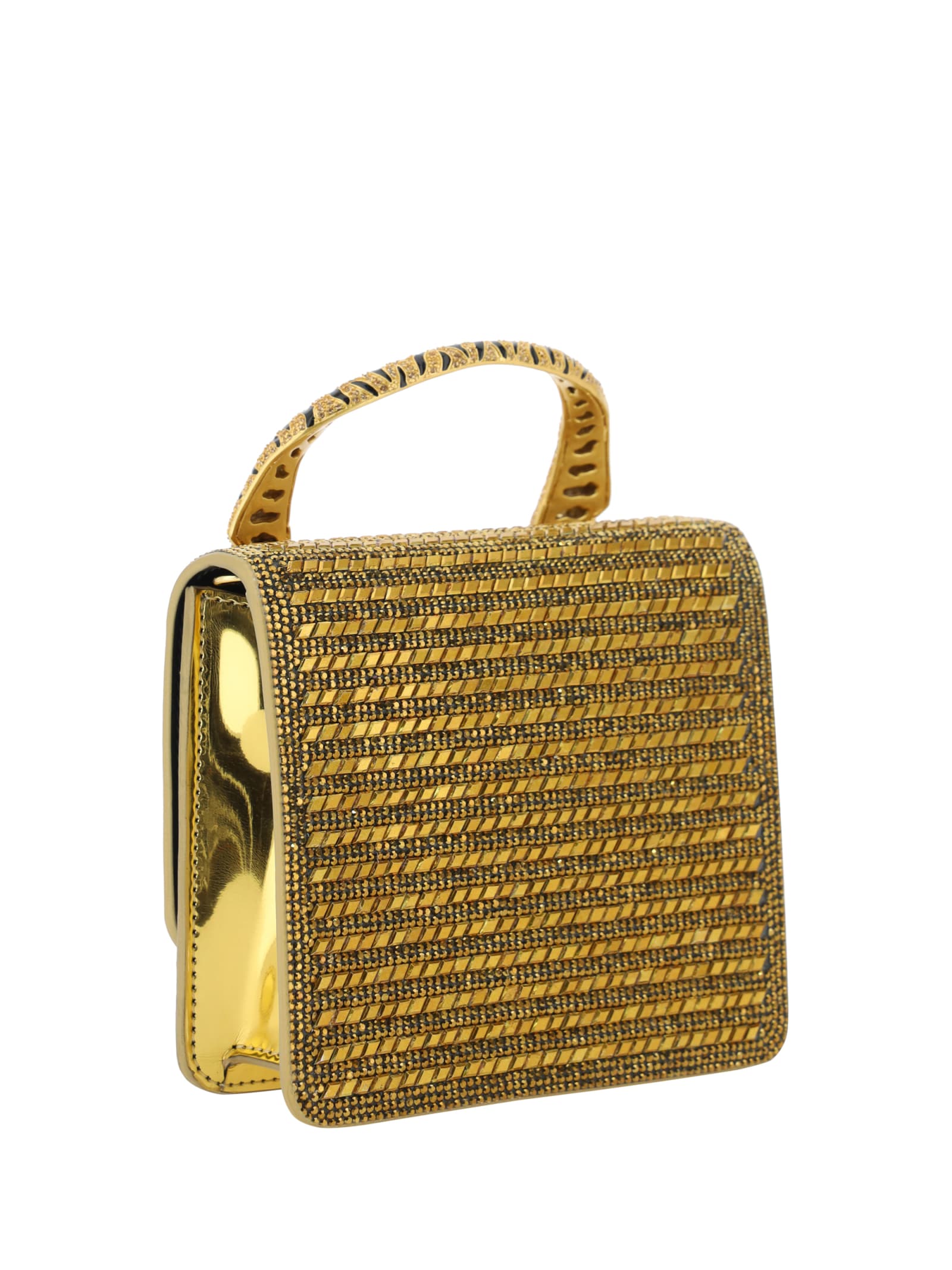 Shop Roberto Cavalli Handbag In Oro Vecchio