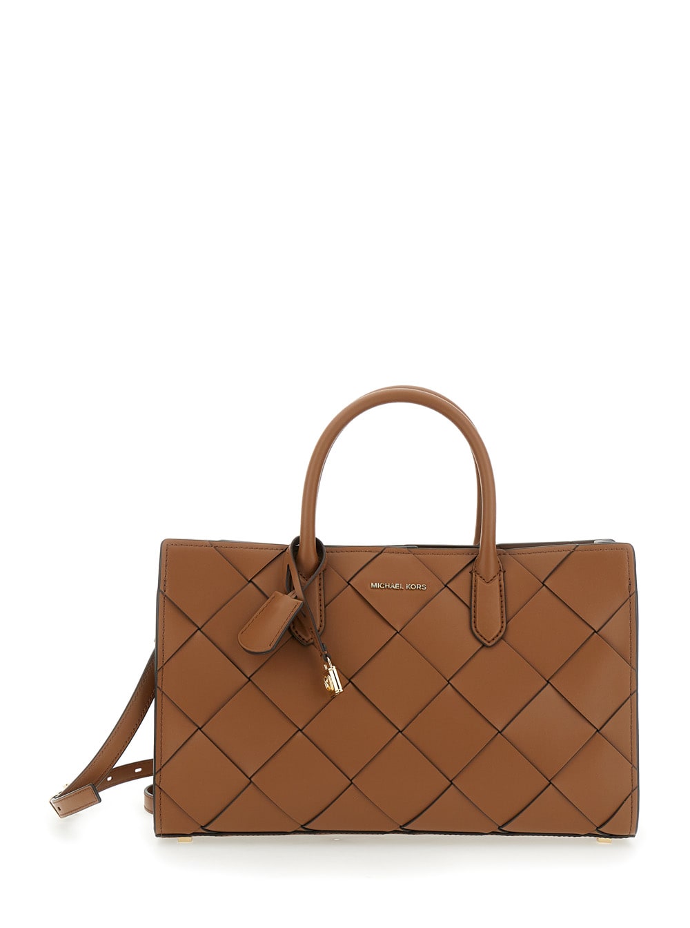 Shop Michael Michael Kors Scarlett Handbag In Brown