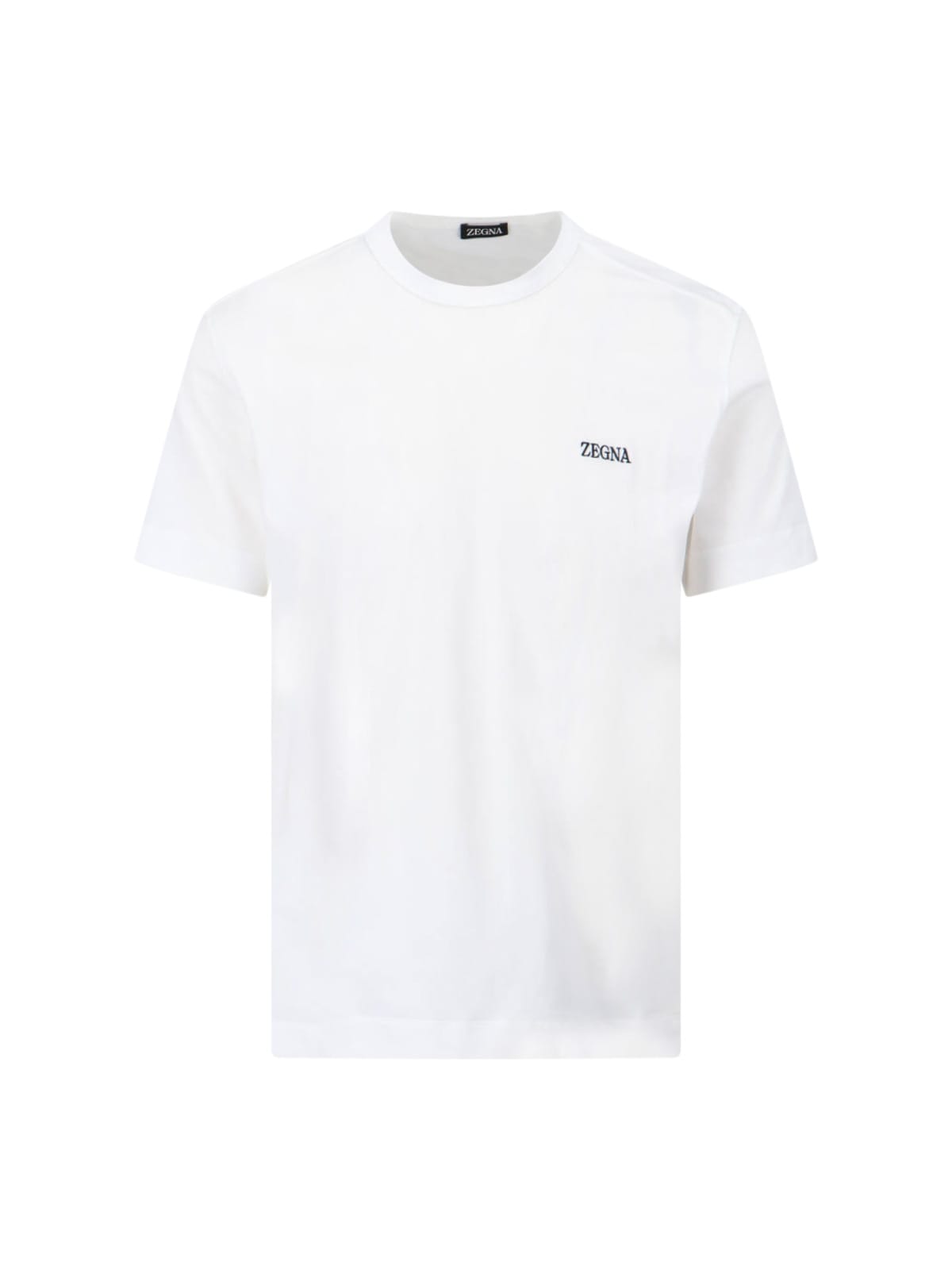 Shop Zegna Logo T-shirt In White